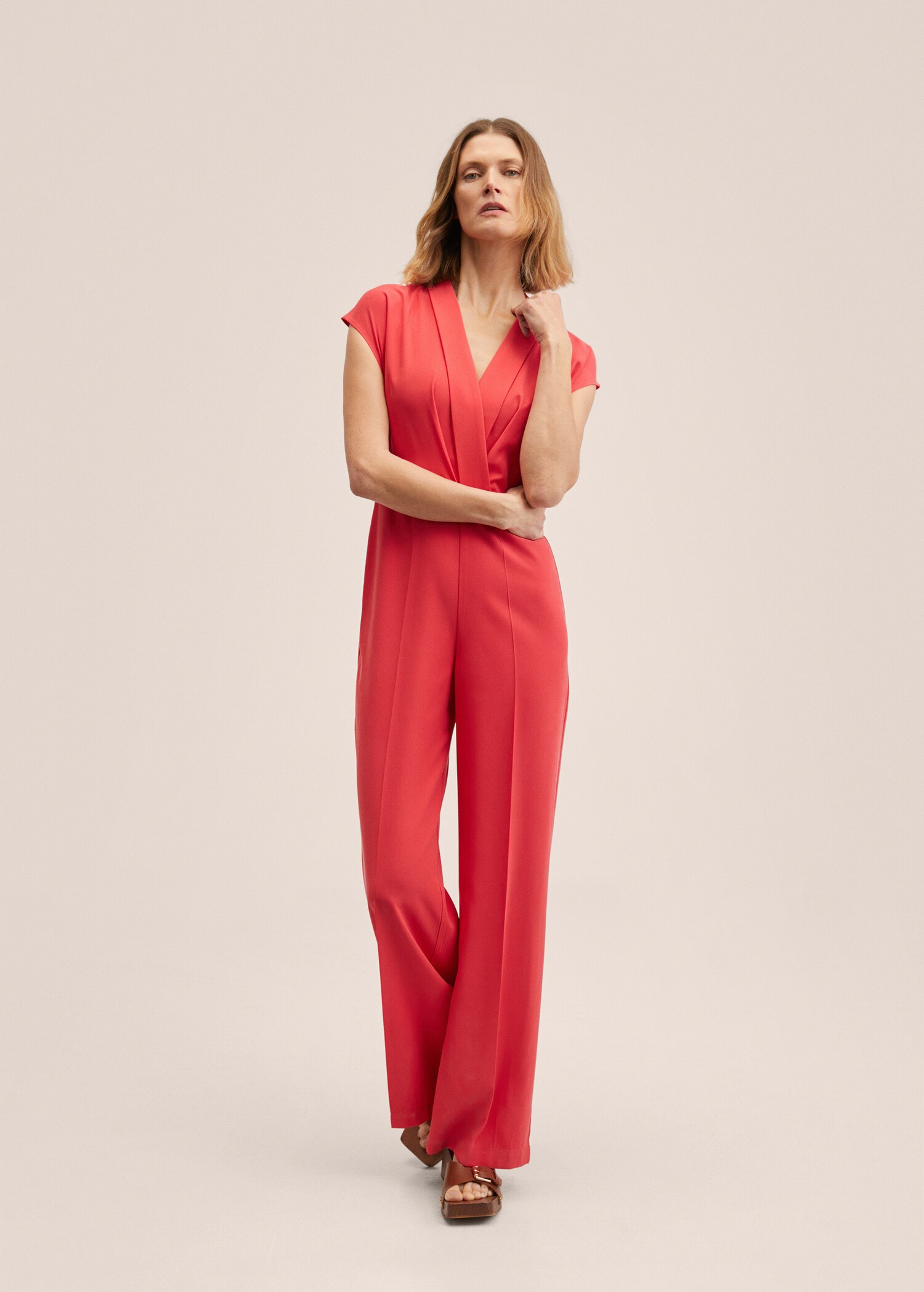 Wrap neckline jumpsuit - General plane