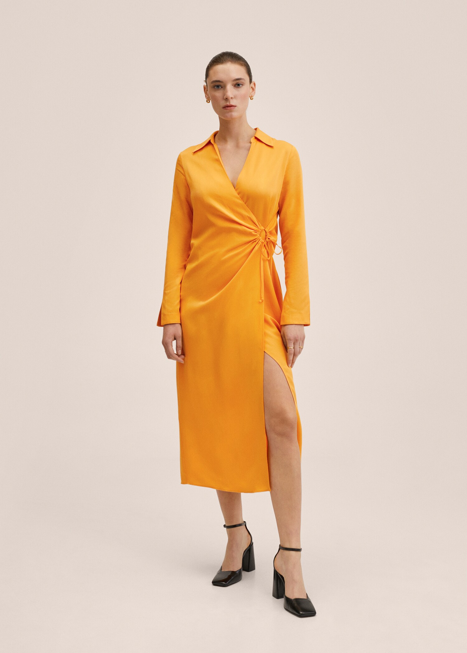 Lyocell shirt dress - General plane
