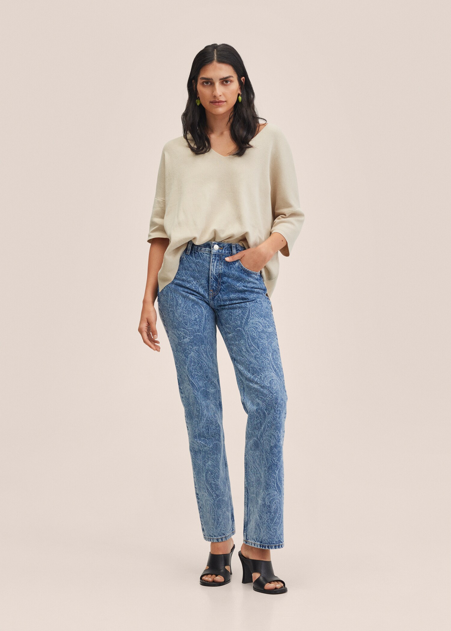 Pull-over coton oversize - Plan général