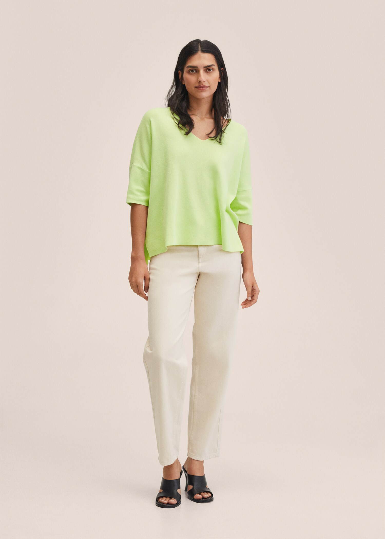 Pull-over coton oversize - Plan général