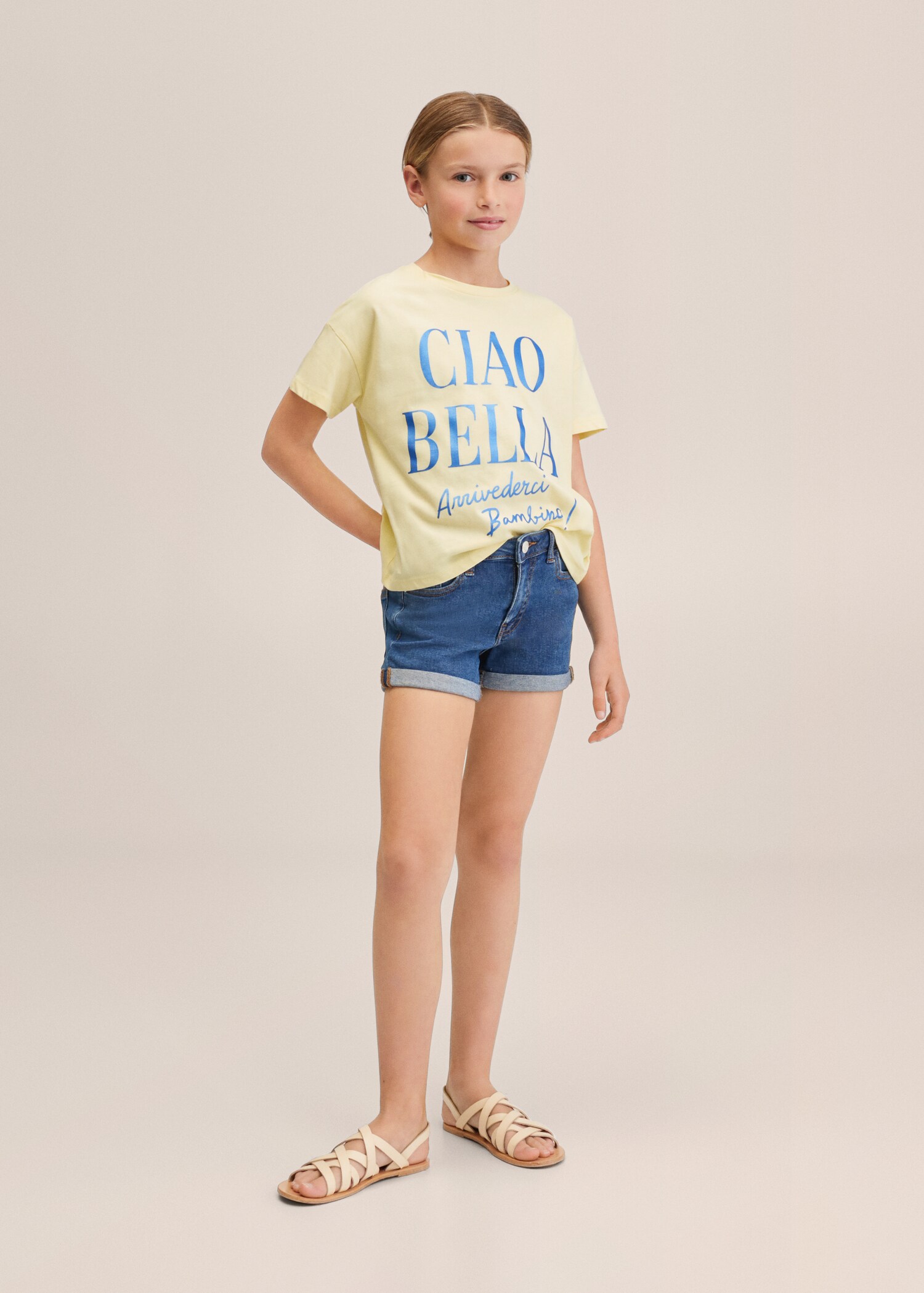 T-shirt coton imprimé - Plan général
