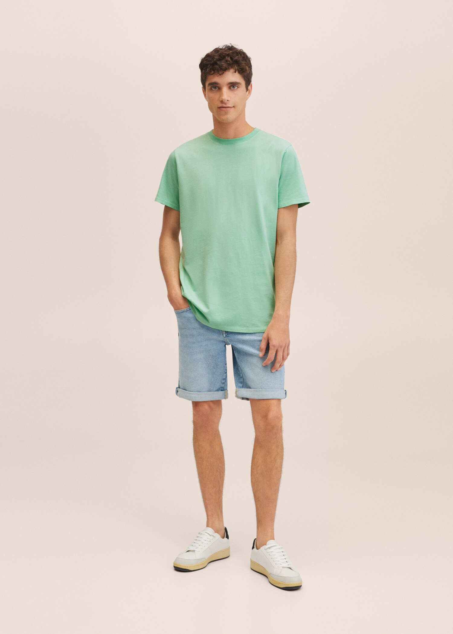 Essential cotton-blend T-shirt - General plane
