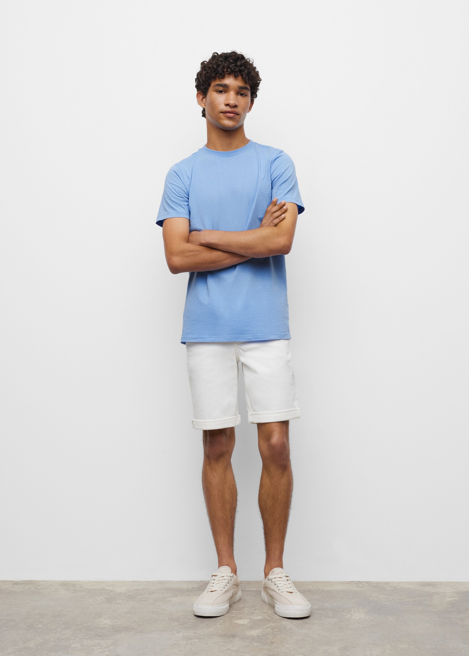Essential cotton-blend T-shirt - General plane