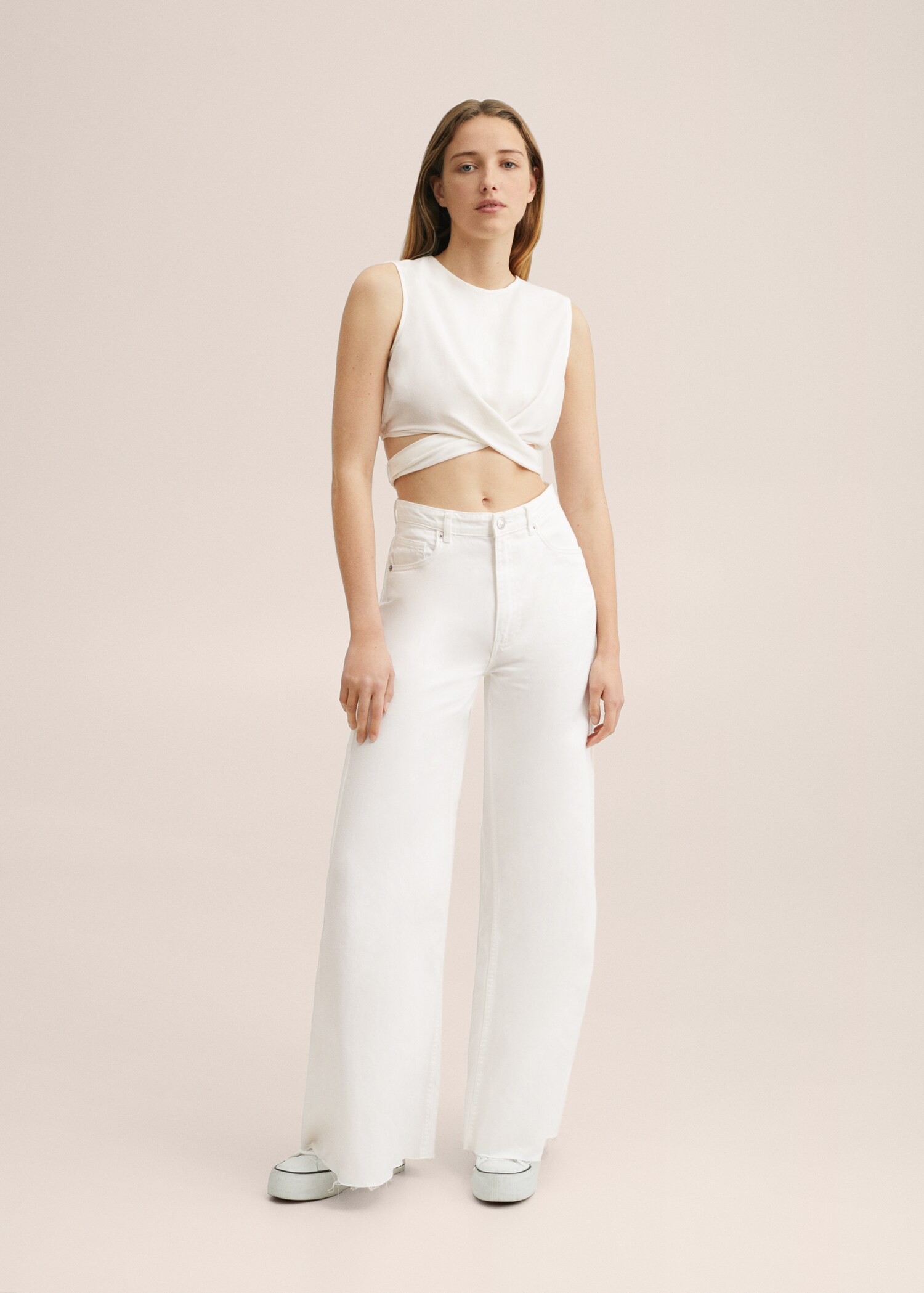 Wrap crop top - General plane