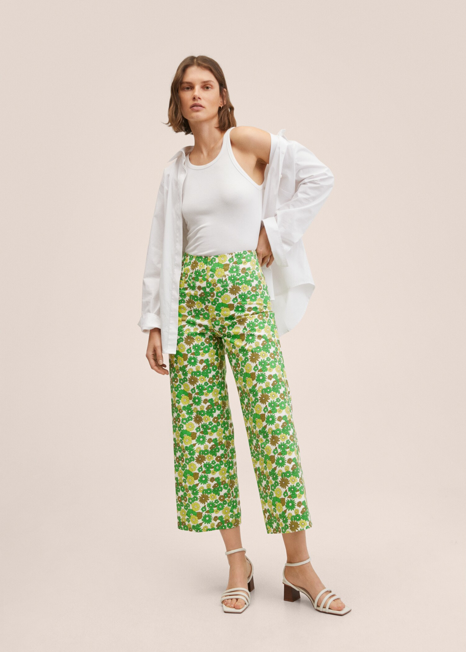 Gemusterte Culotte-Hose - Allgemeine Ansicht