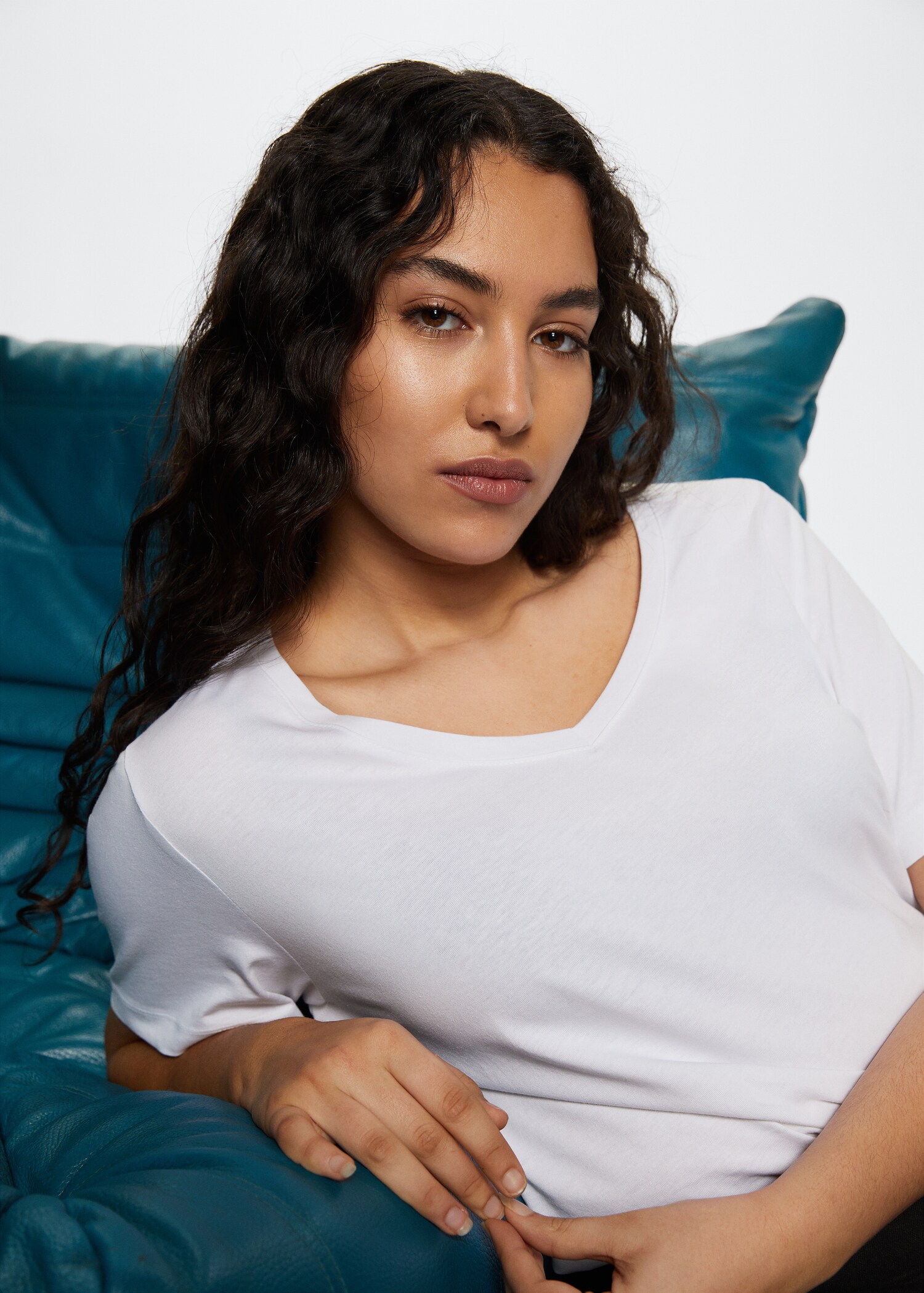 Essential cotton-blend T-shirt - Details of the article 5