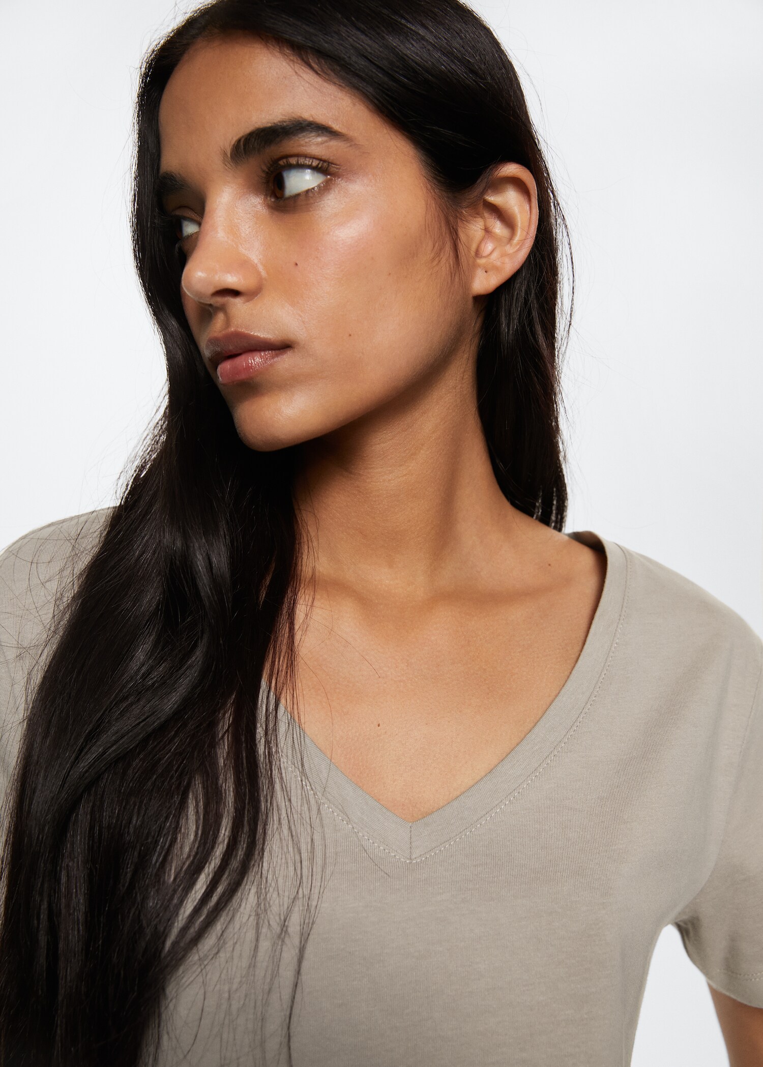 Essential cotton-blend T-shirt - Details of the article 1