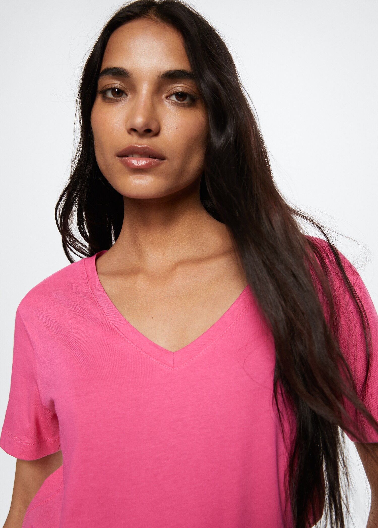 Essential cotton-blend T-shirt - Details of the article 1