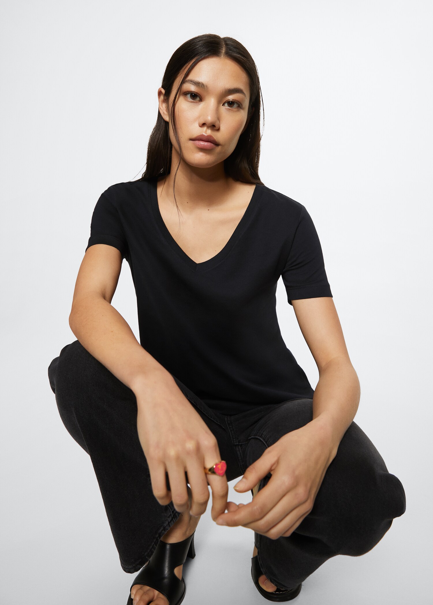 Essential cotton-blend T-shirt - Details of the article 2