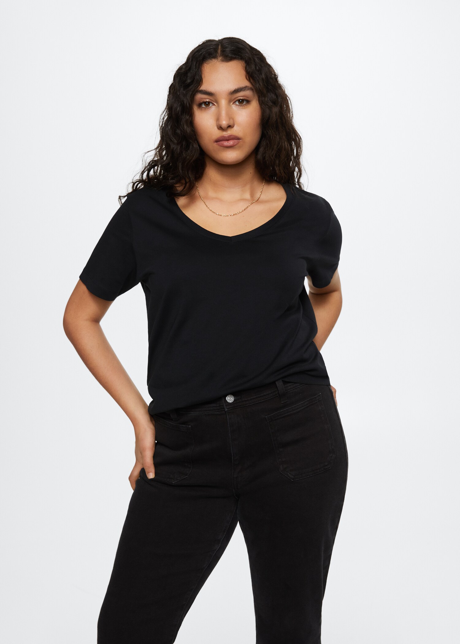 Essential cotton-blend T-shirt - Details of the article 4