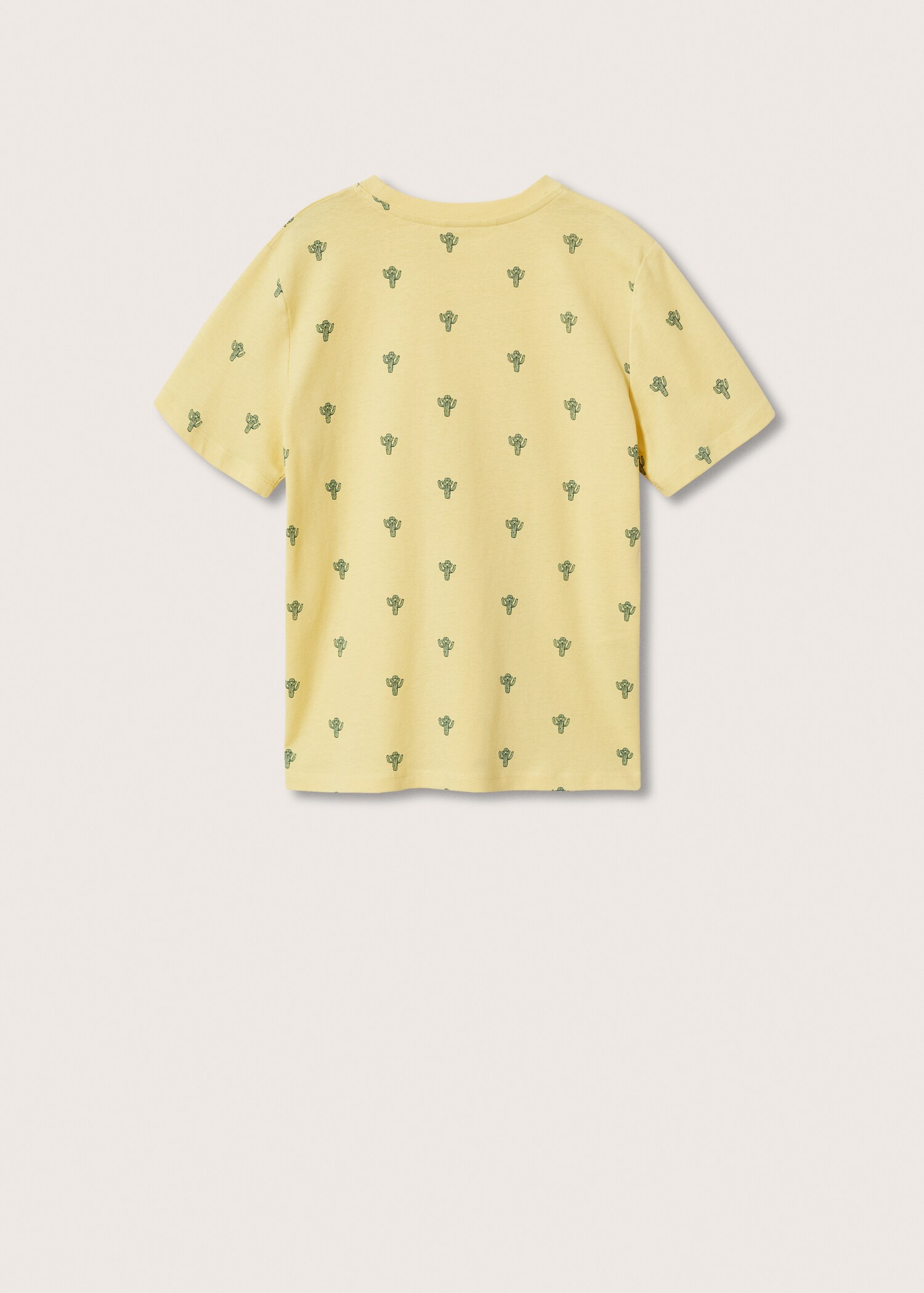 Bedrucktes Baumwoll-T-Shirt - Rückseite des Artikels