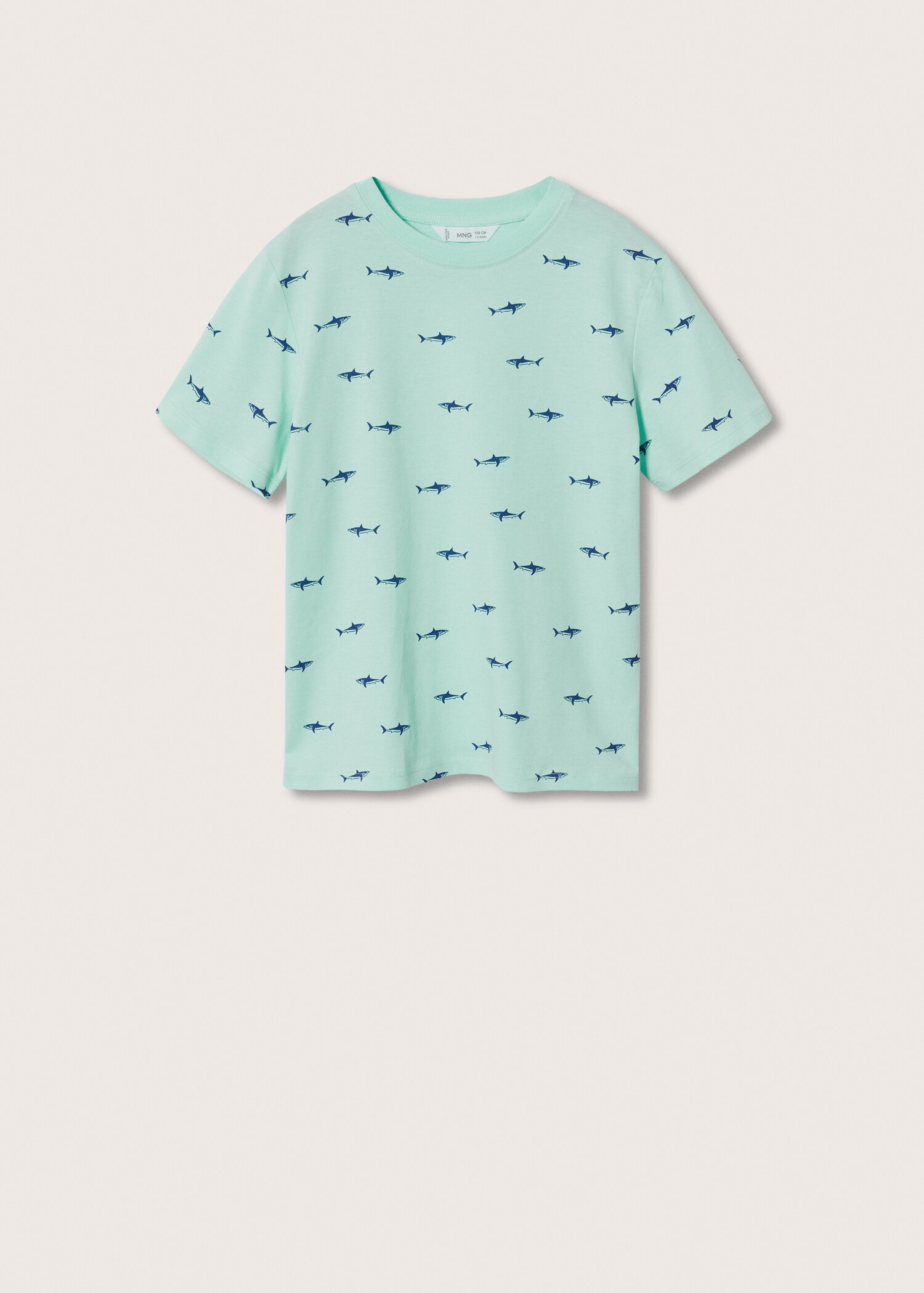 Printed cotton-blend T-shirt - Article without model