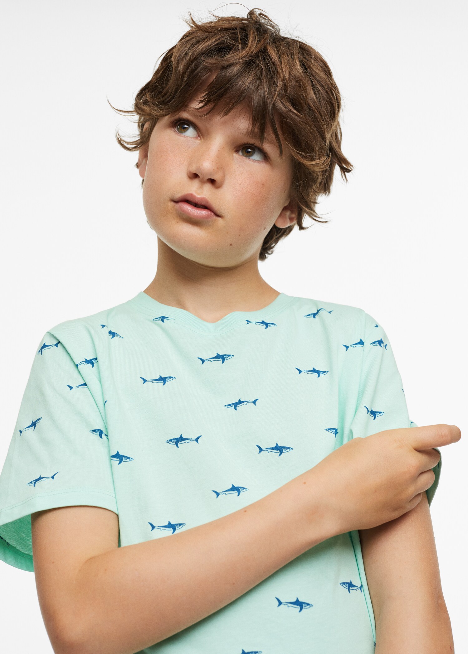 Printed cotton-blend T-shirt - Details of the article 2