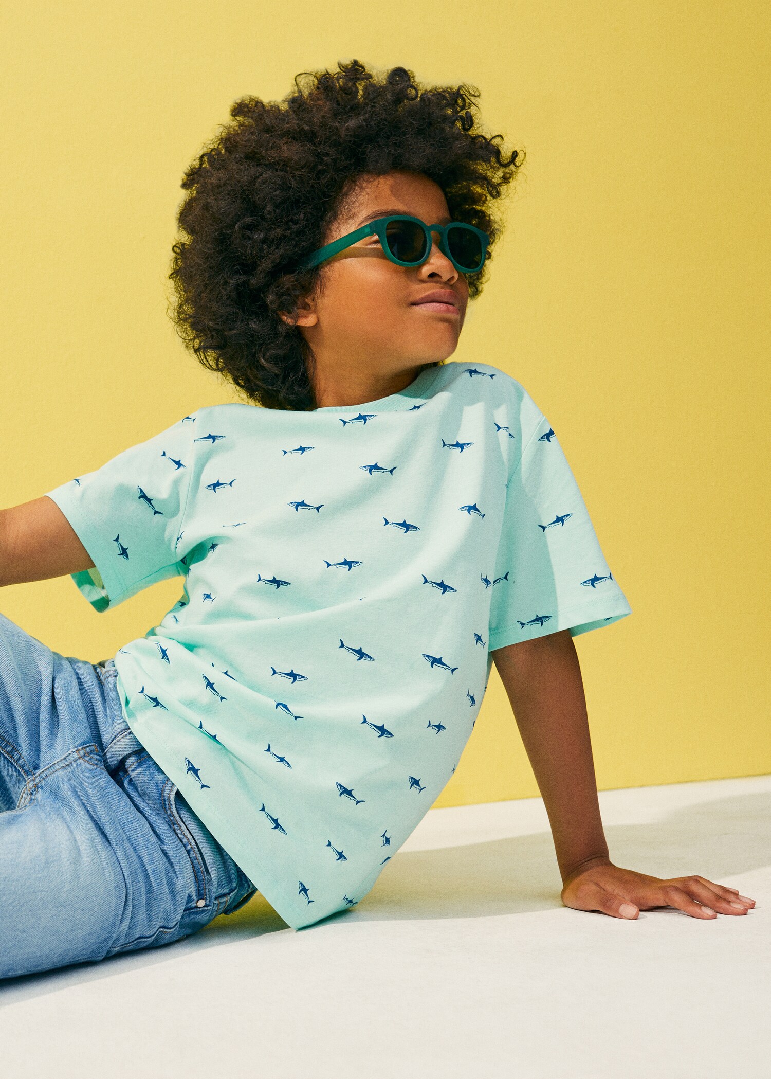 Printed cotton-blend T-shirt - Details of the article 5