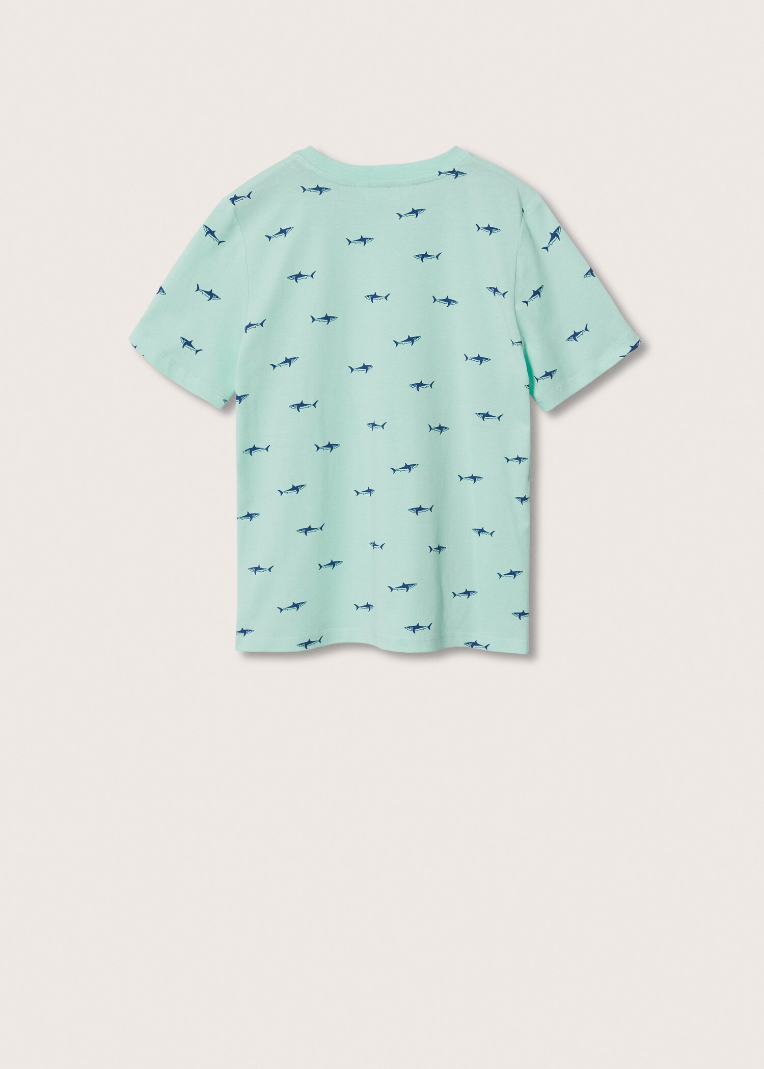Printed cotton-blend T-shirt - Reverse of the article