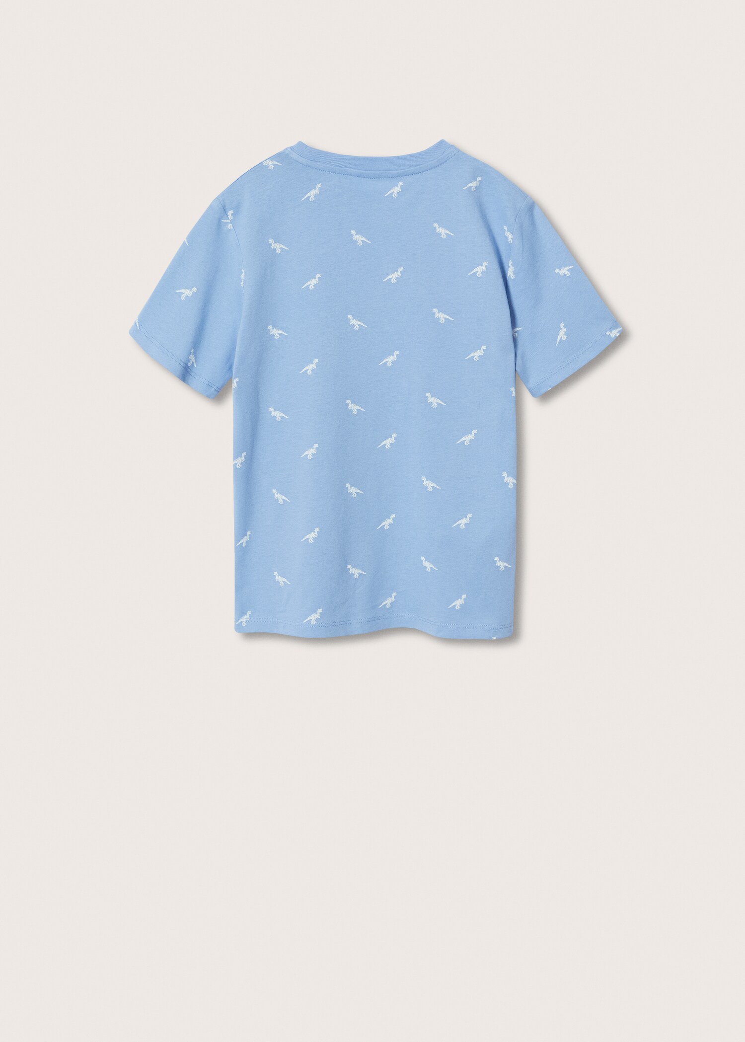 Printed cotton-blend T-shirt - Reverse of the article
