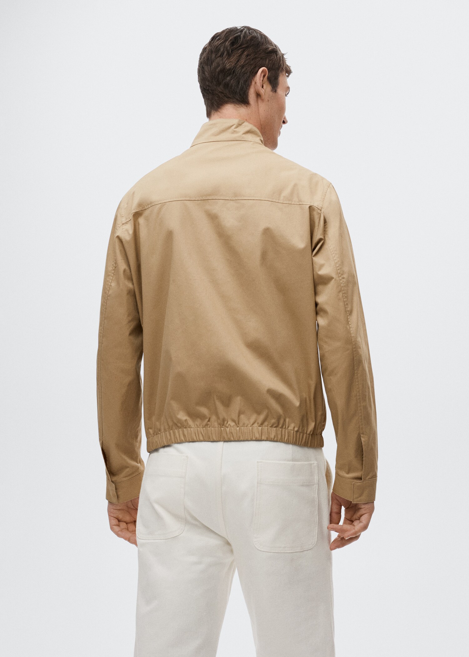Zipper cotton jacket - Reverse of the article