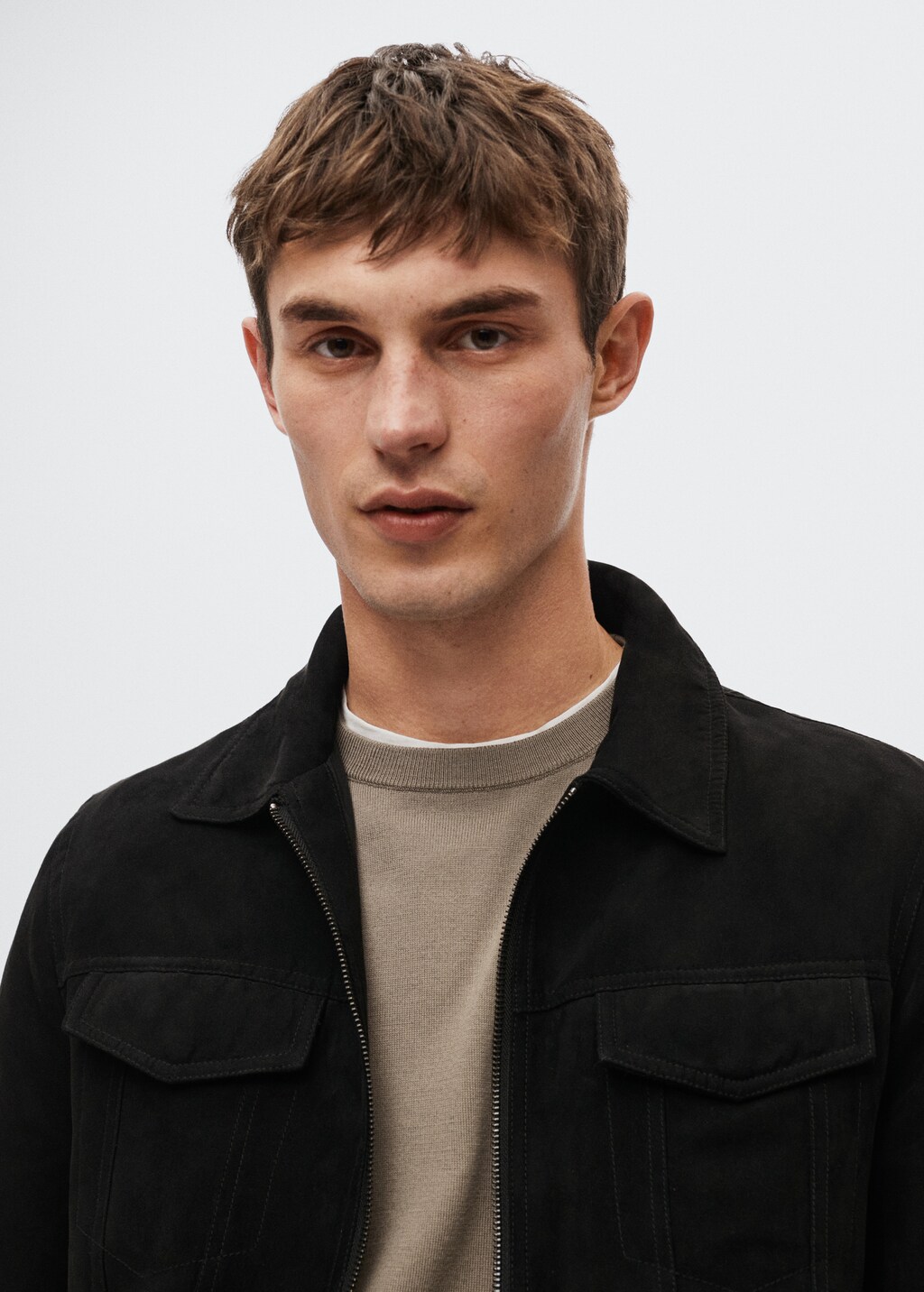 Veste imitation daim Homme MANGO OUTLET Monaco