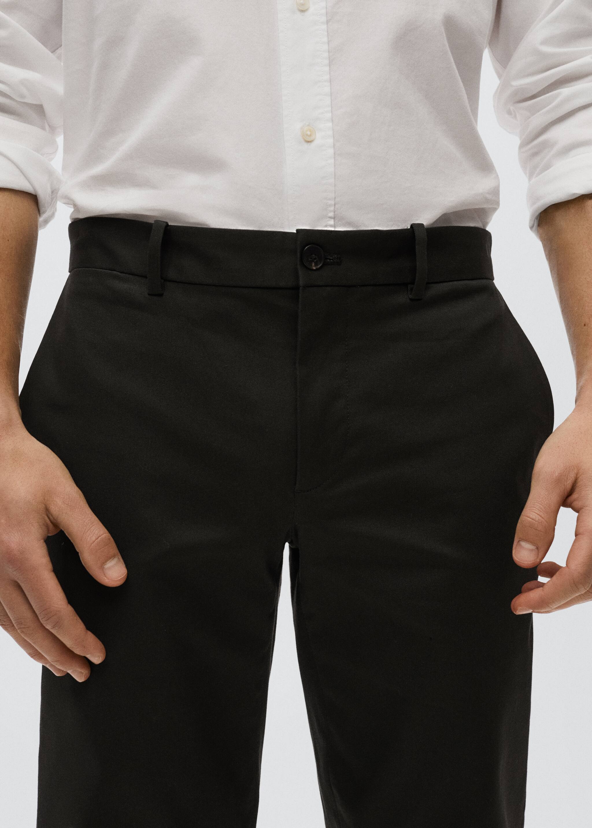 Slim fit chino trousers - Details of the article 1