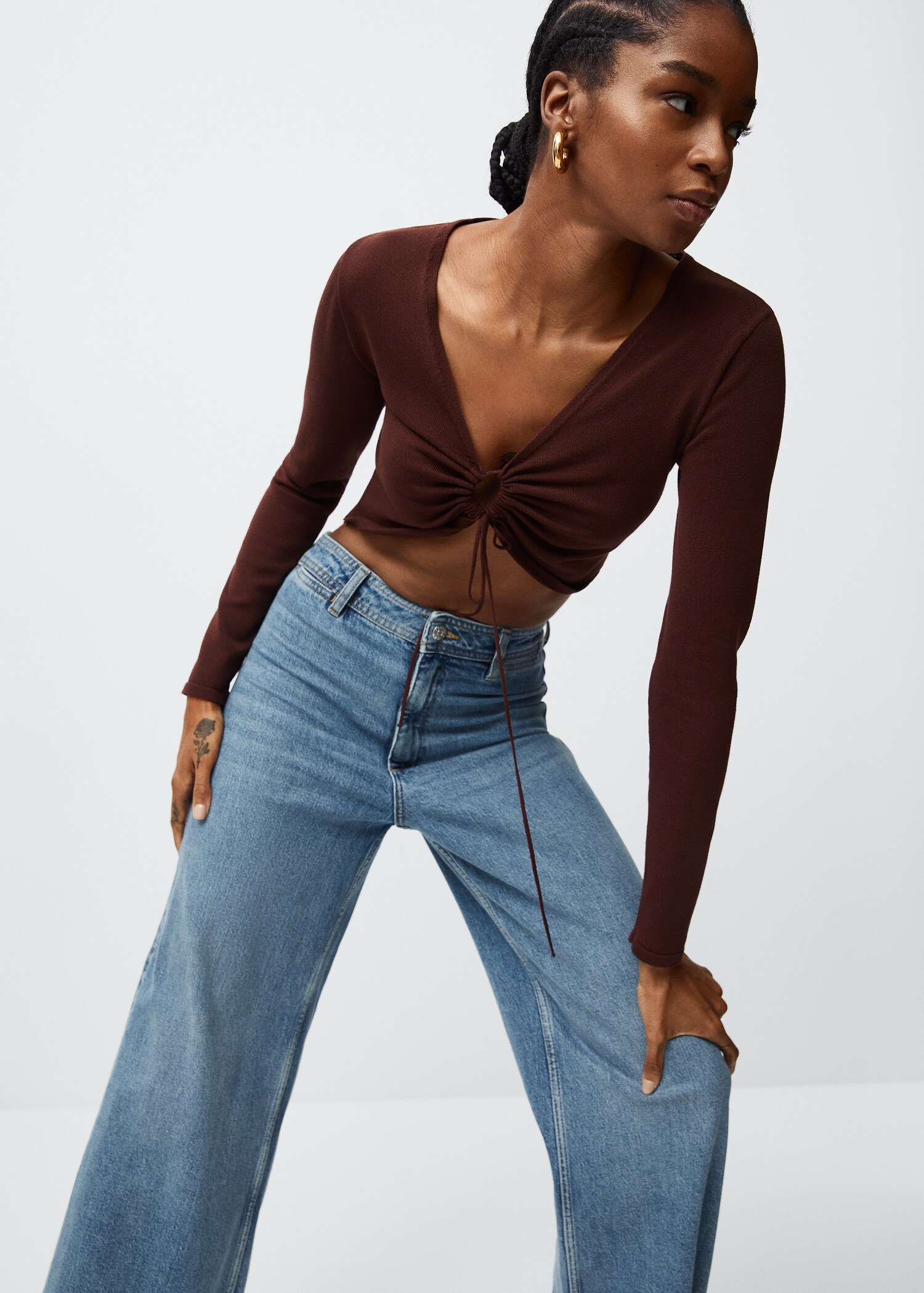 Jeans culotte high waist - Details of the article 1