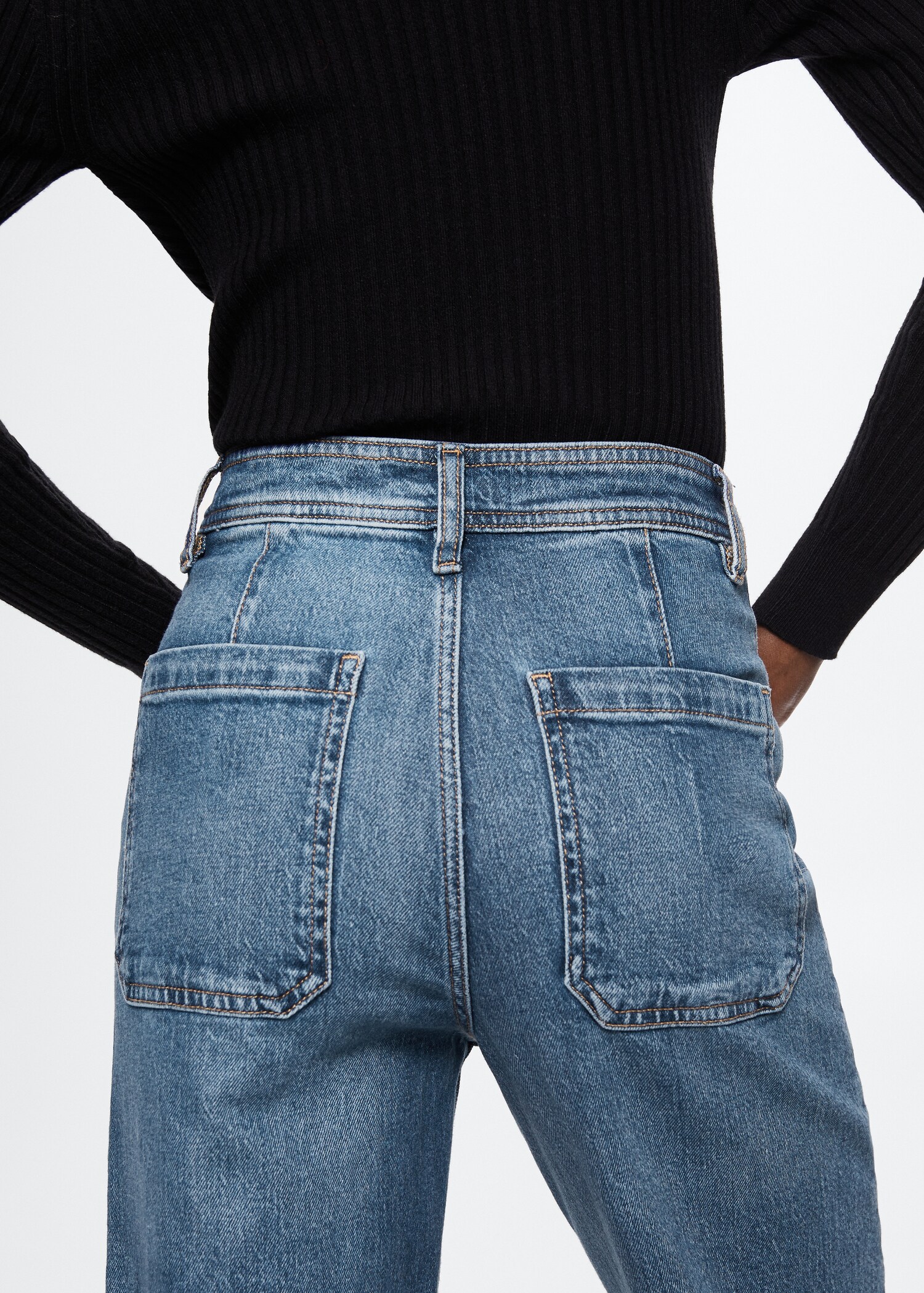 Jeans culotte tiro alto - Detalle del artículo 6