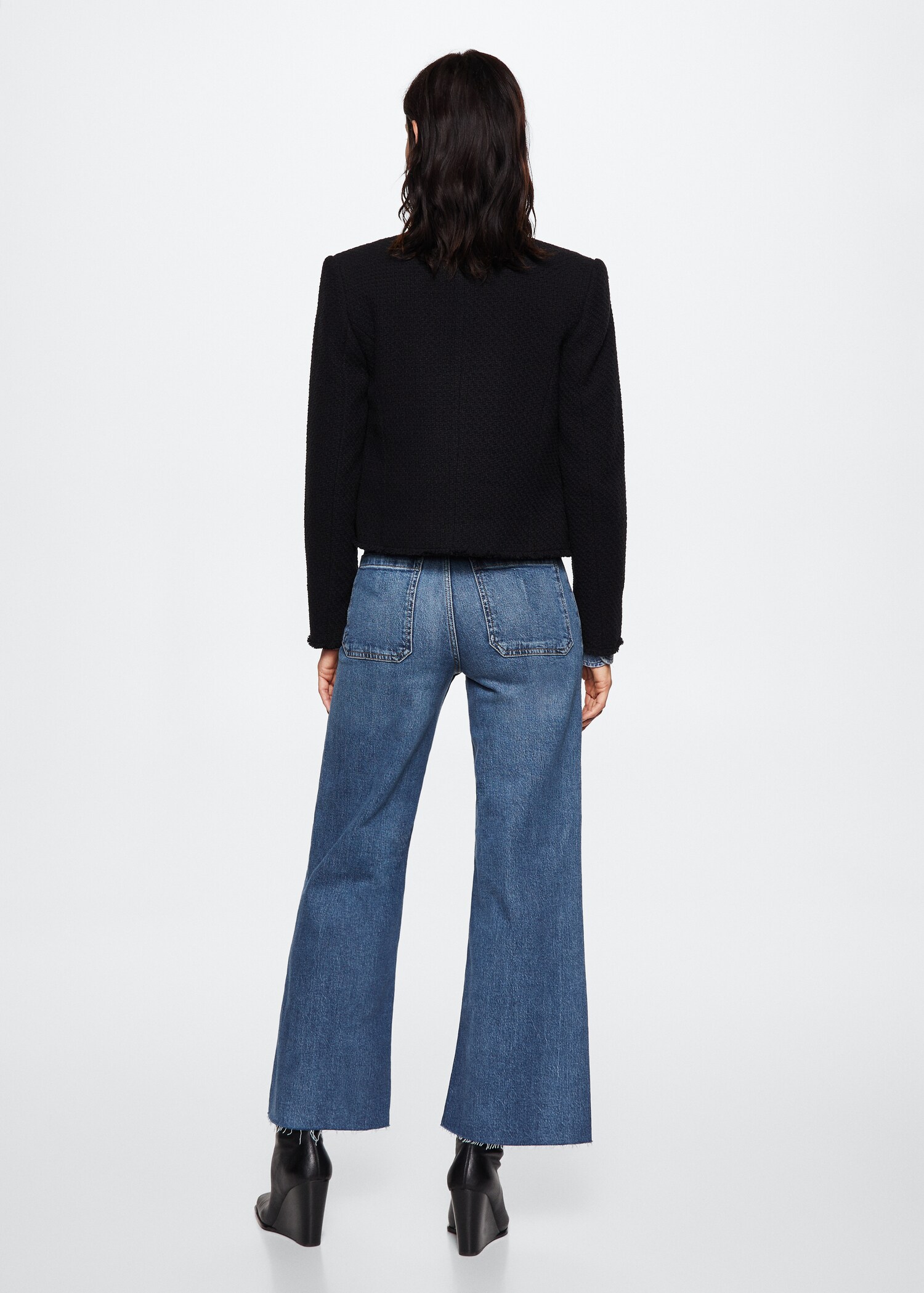 Jeans culotte tiro alto - Reverso del artículo