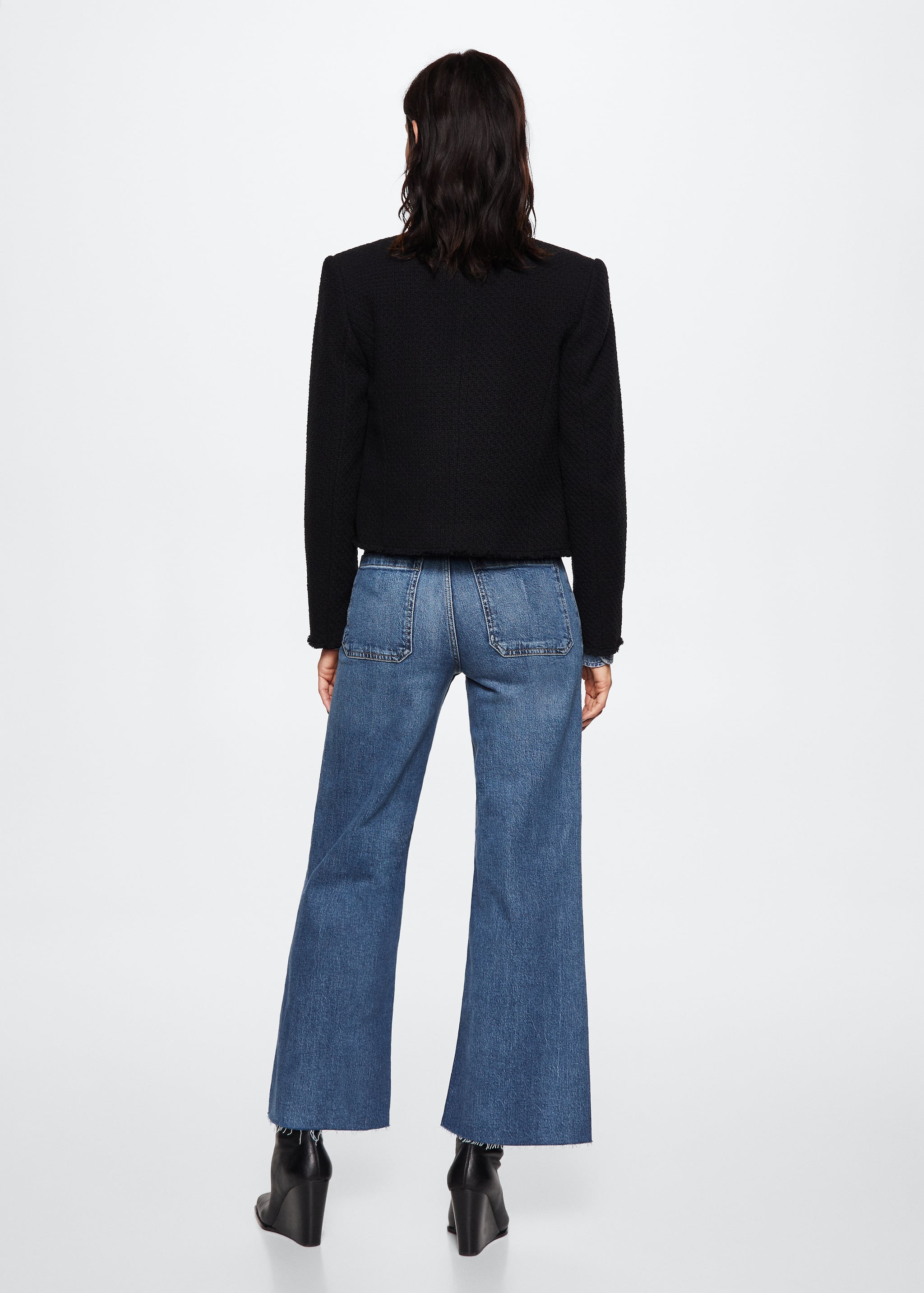 Jeans culotte high waist - Reverse of the article