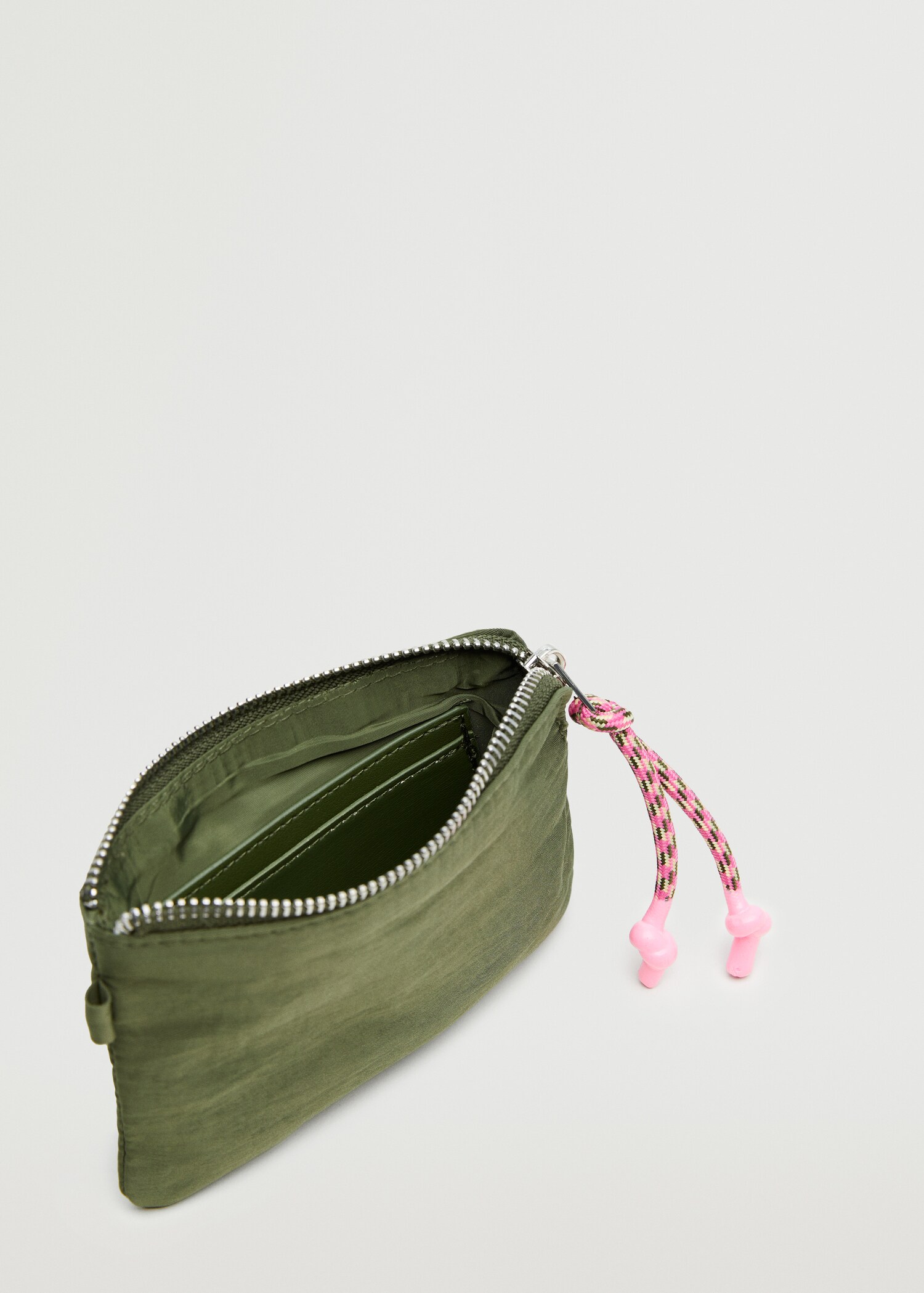 Logo coin purse with zip - Medium plane