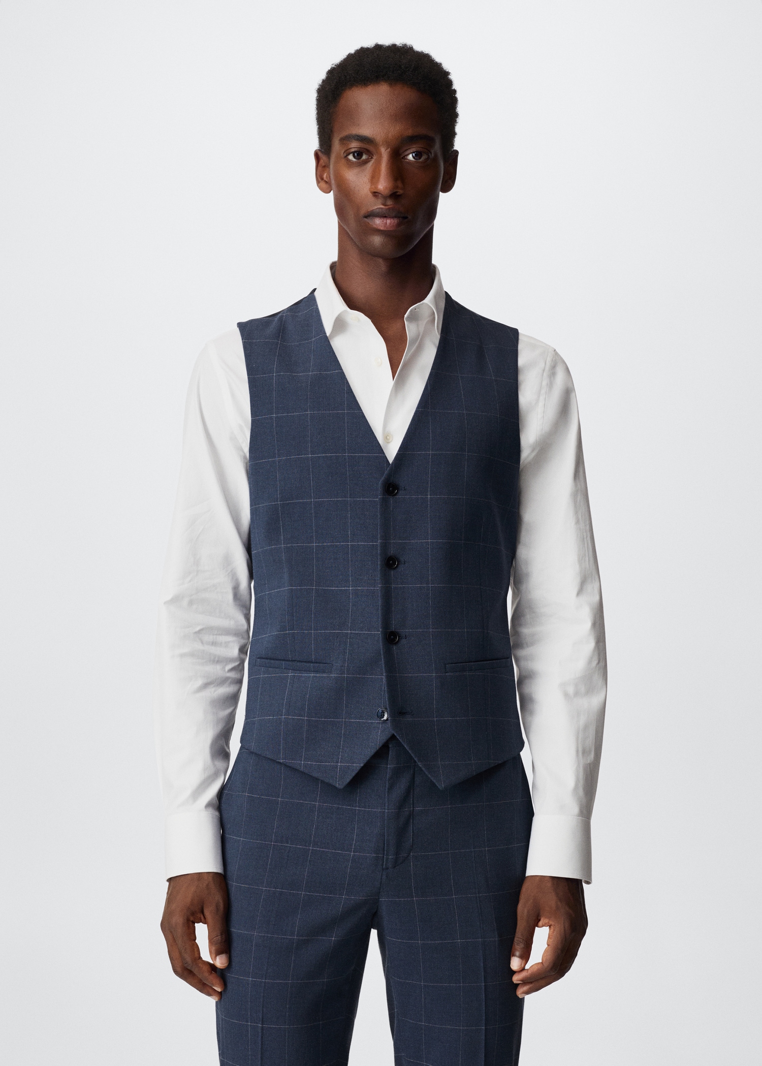 Gilet costume super slim fit - Plan moyen
