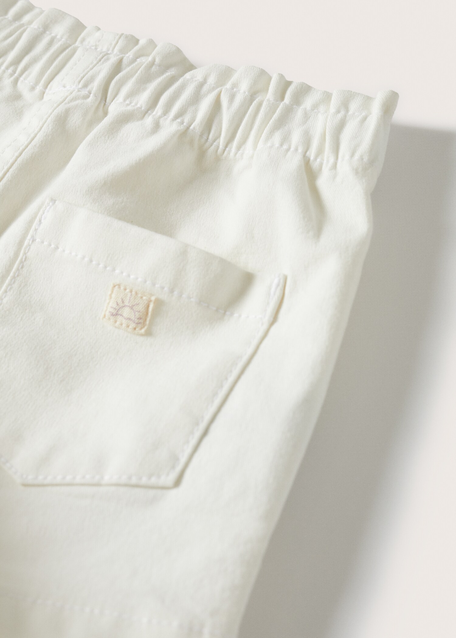 Cotton drawstring waist shorts - Details of the article 8
