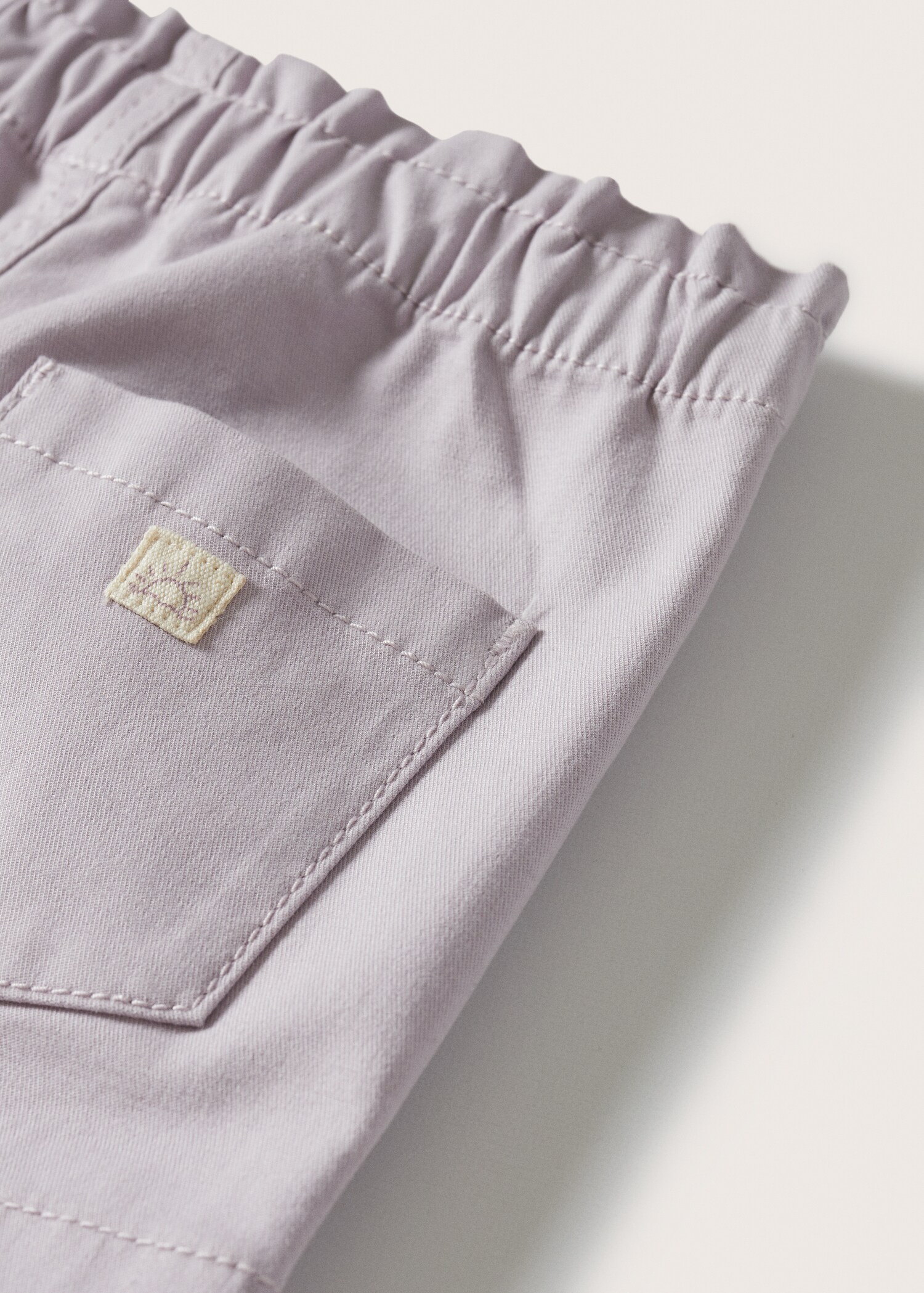 Cotton drawstring waist shorts - Details of the article 8