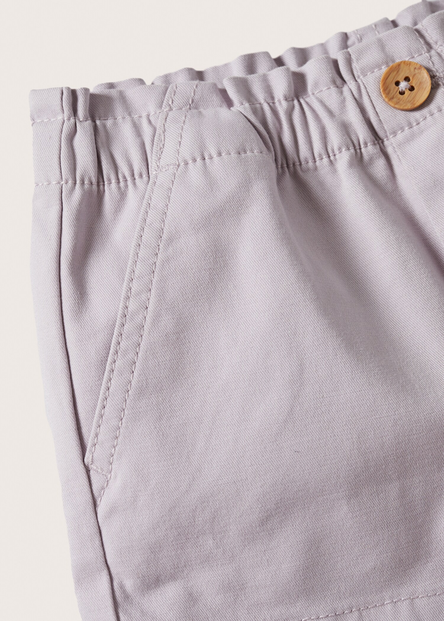 Cotton drawstring waist shorts - Details of the article 9