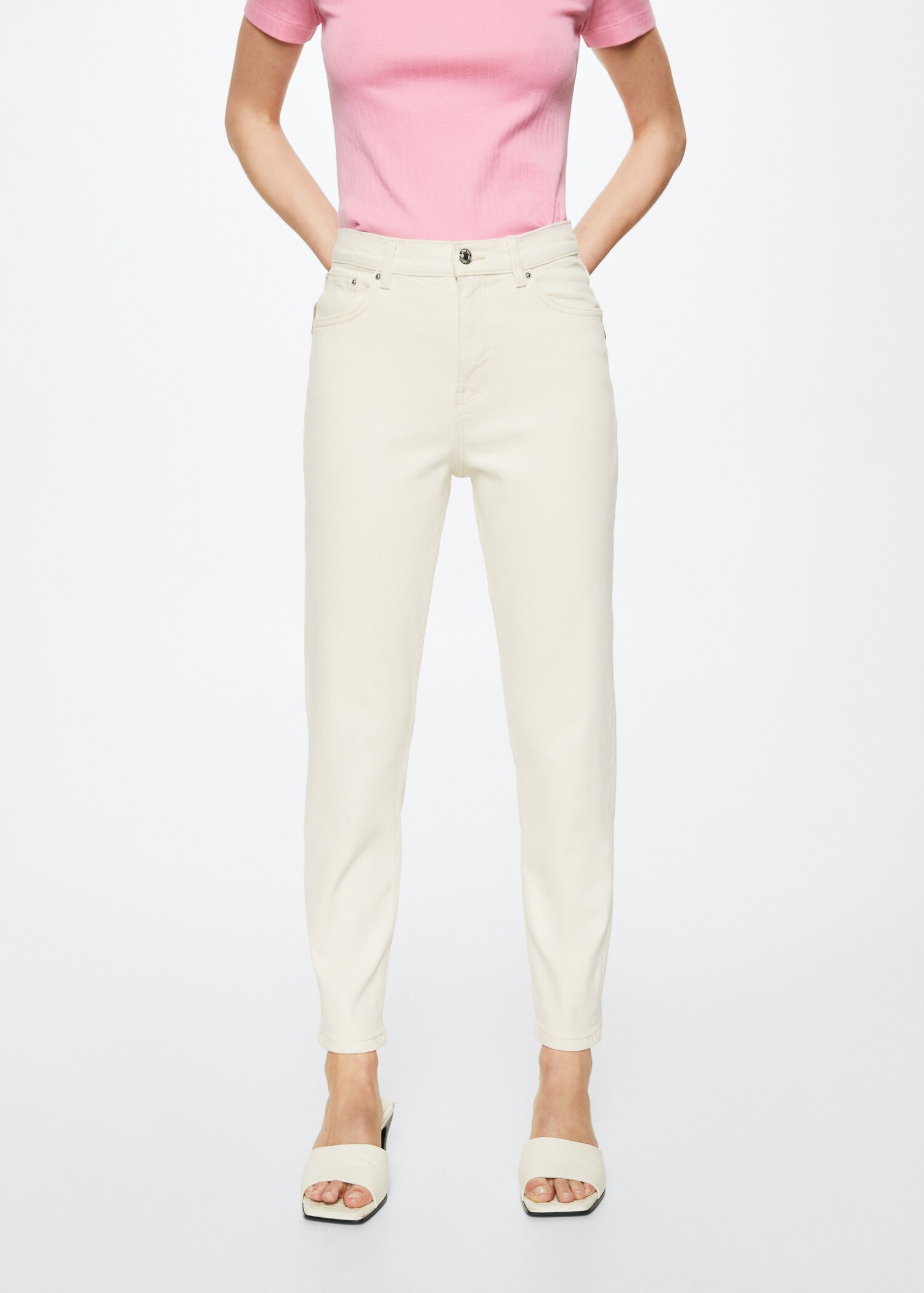 Mom comfort high-rise jeans - Medium plane