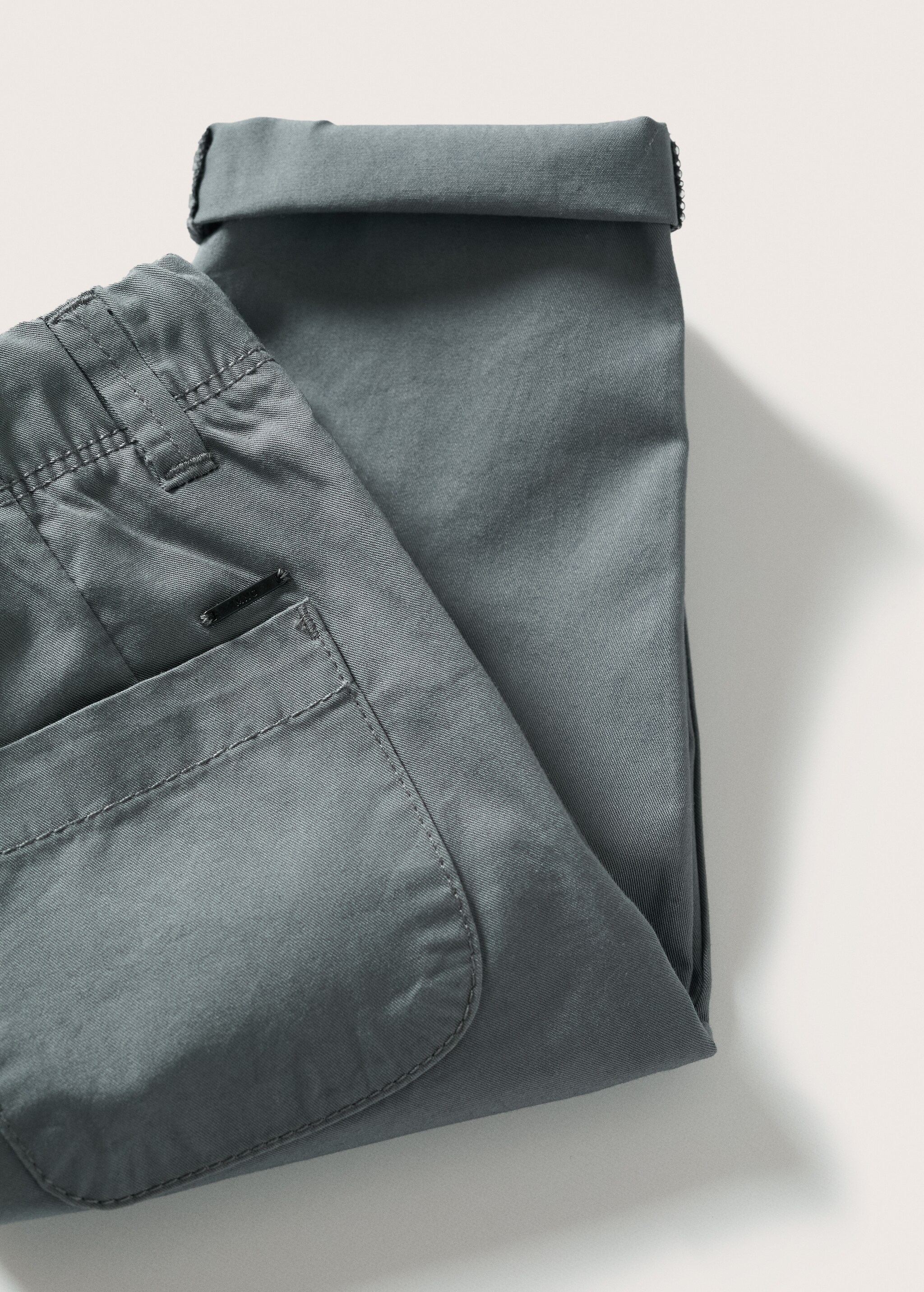 Elastic waist cotton trousers - Details of the article 9