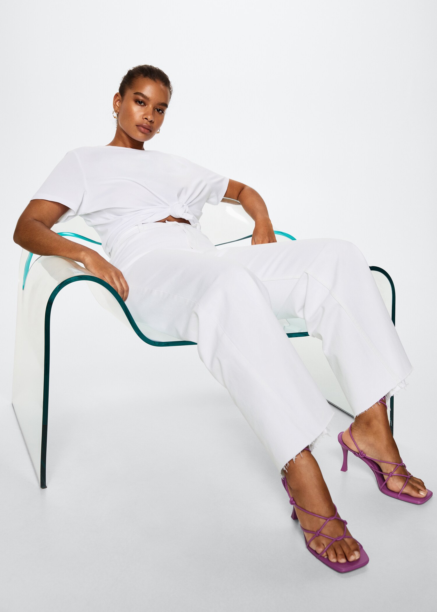 Culotte-Jeans mit hohem Bund - Detail des Artikels 3