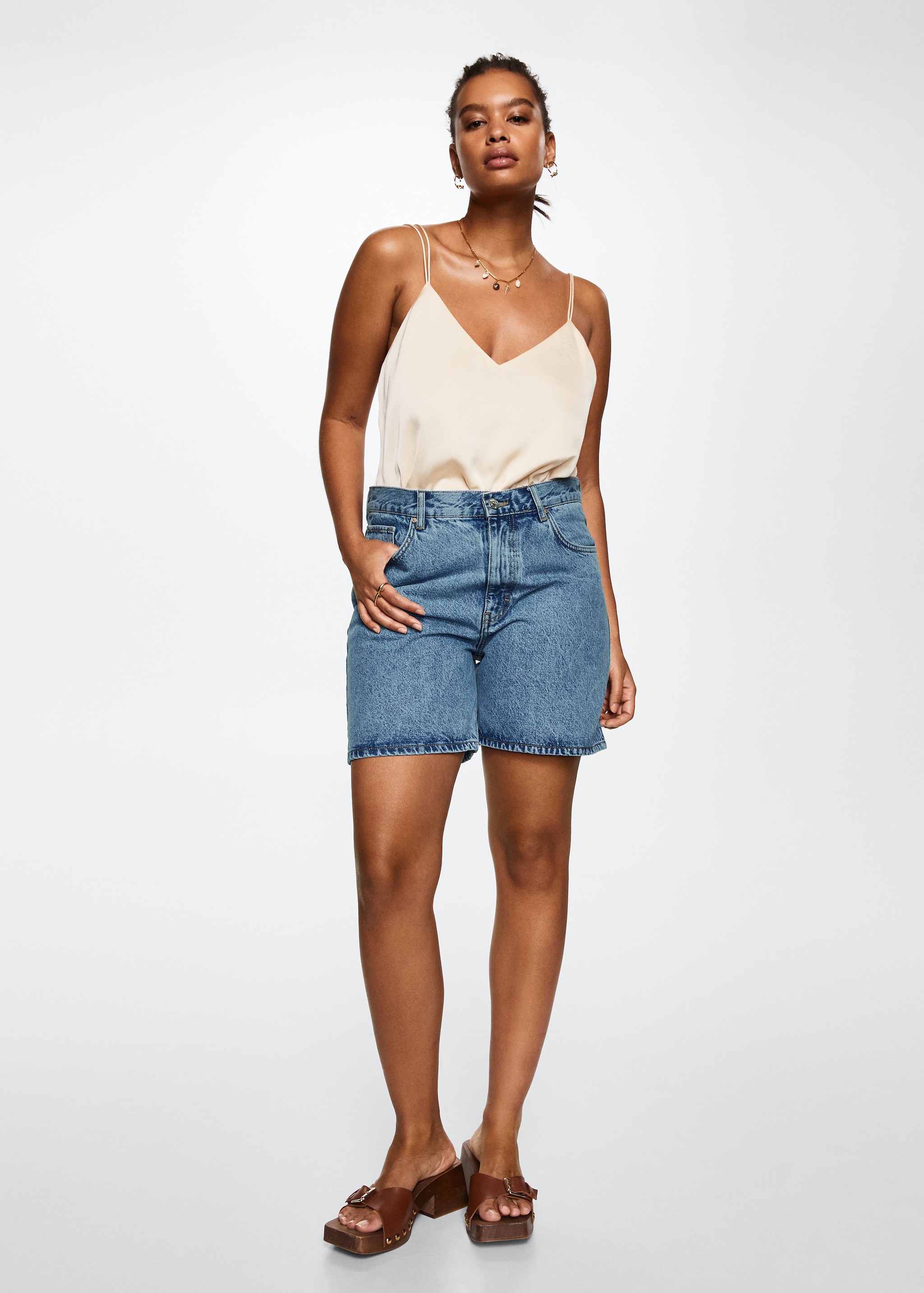 Bermudas Vaqueras Zara Pantalon Corto Mujer Pantalones Cortos