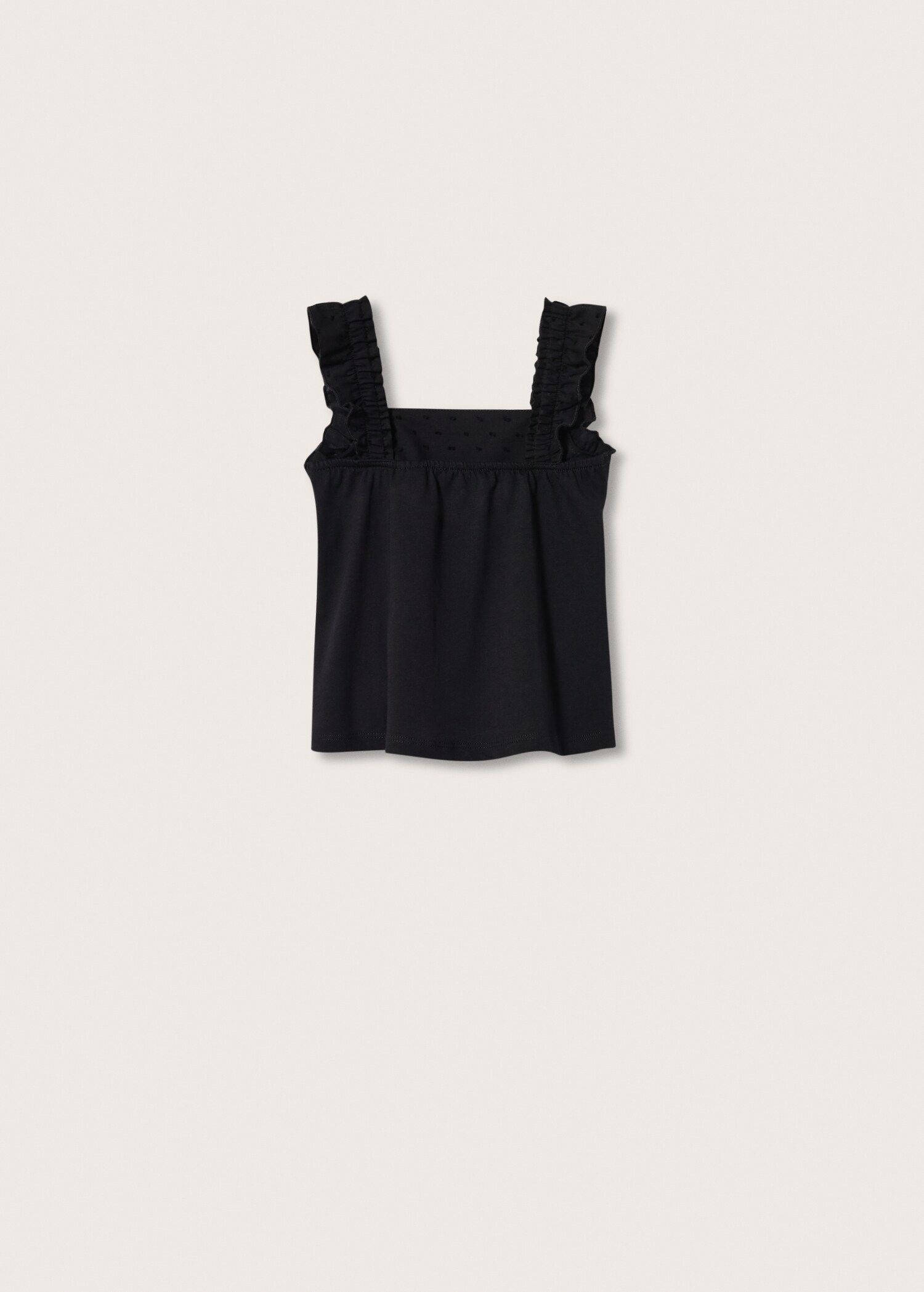 T-shirt de plumetti com alças - Verso do artigo