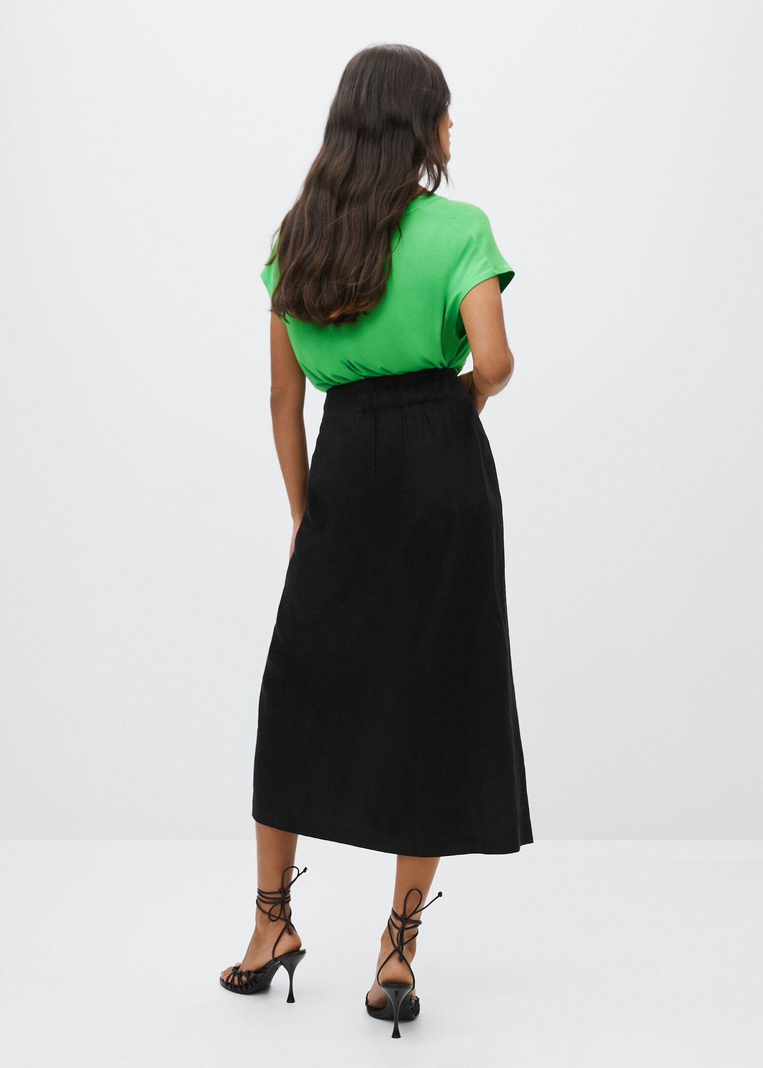Rounded neck t-shirt - Reverse of the article