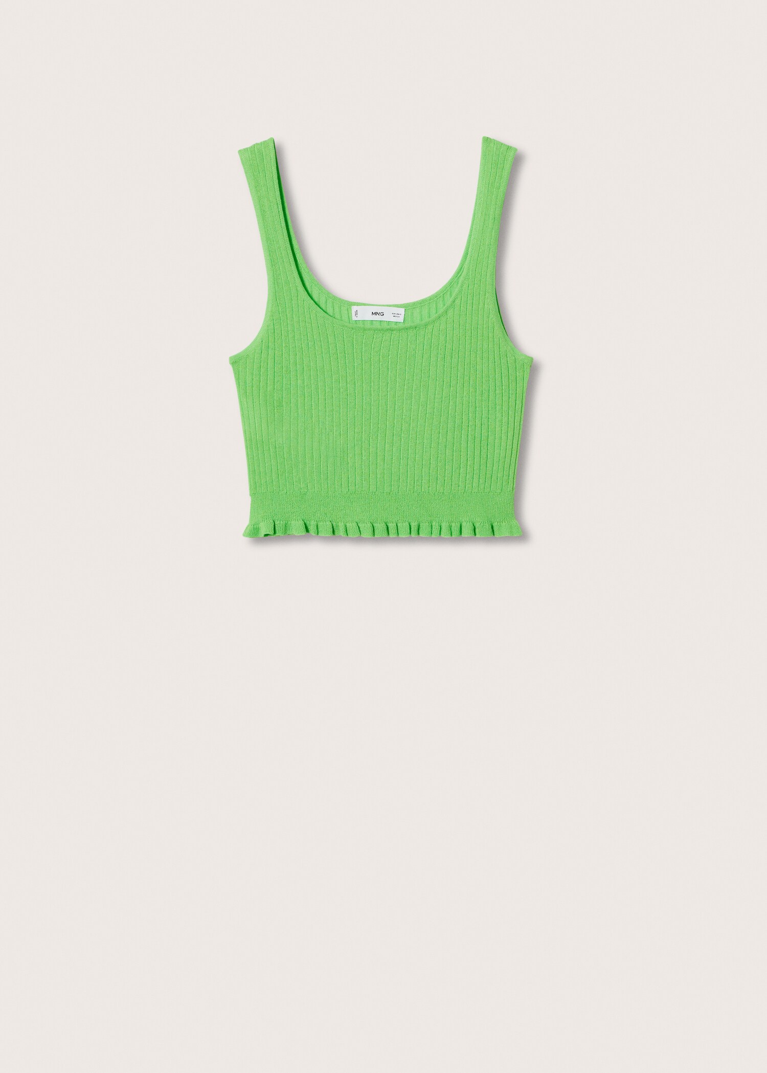Ribbed crop top - Article without model