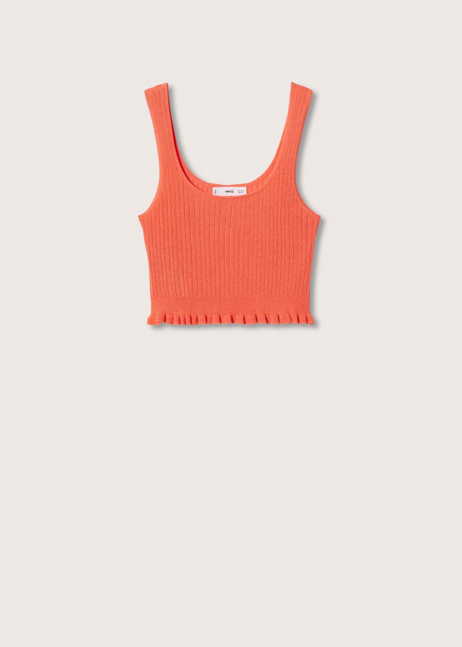 Ribbed crop top - Article without model