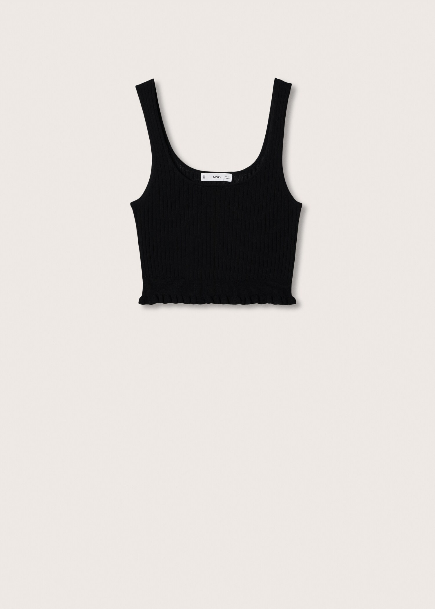 Ribbed crop top - Article without model