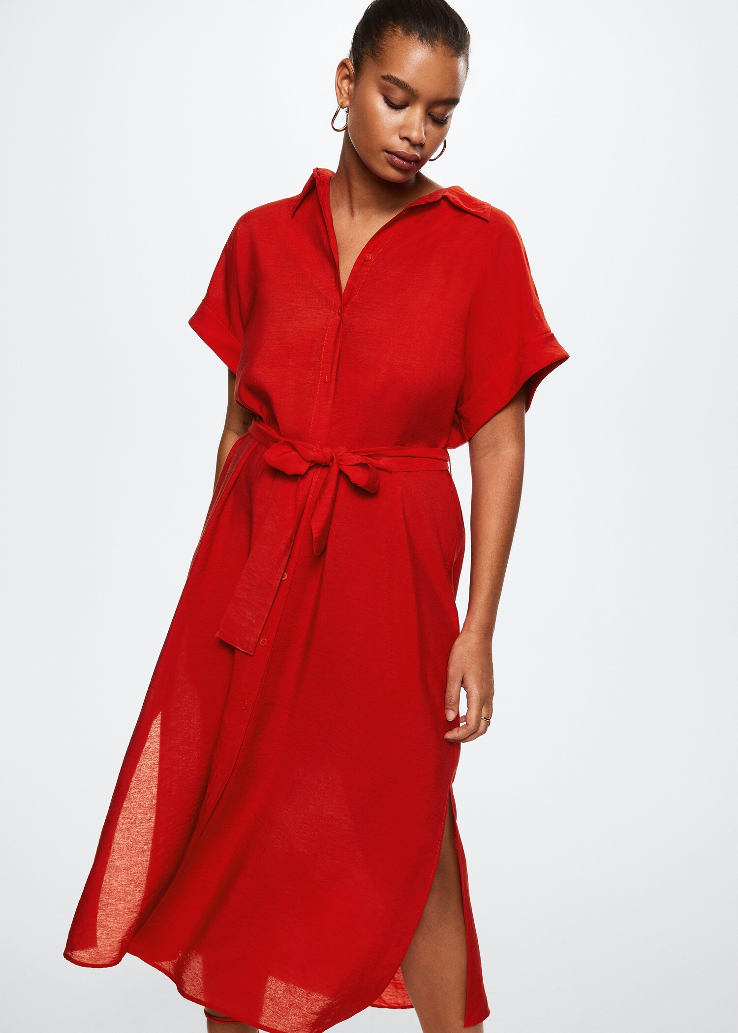 Belt shirt dress - Details of the article 3