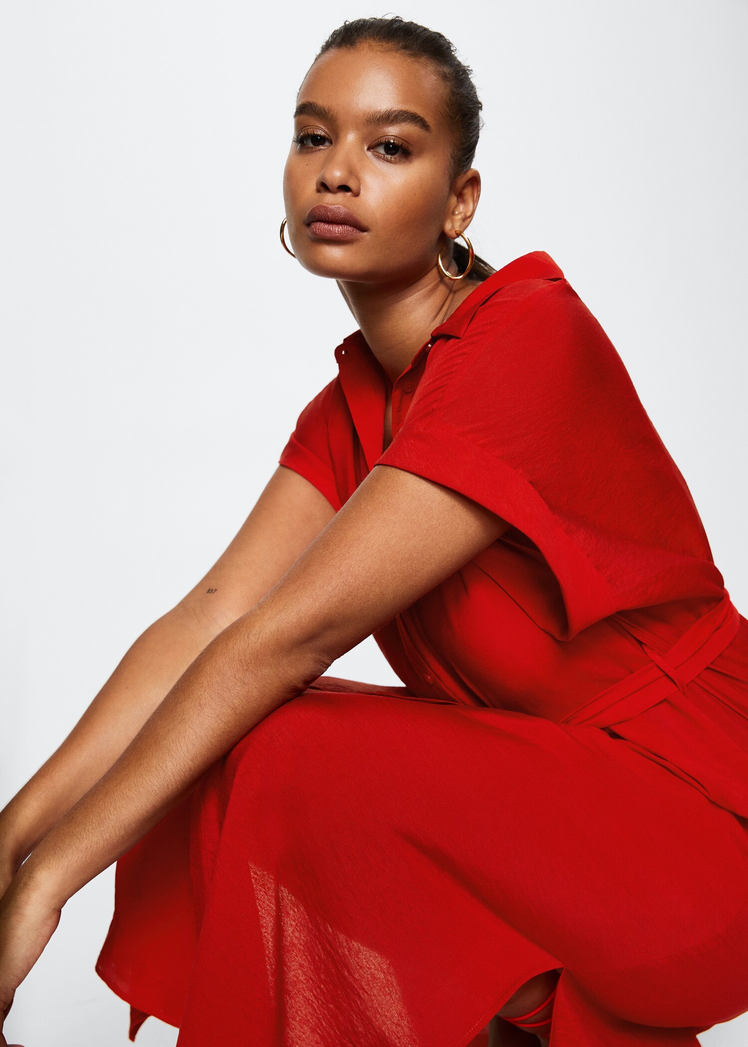 Belt shirt dress - Details of the article 5