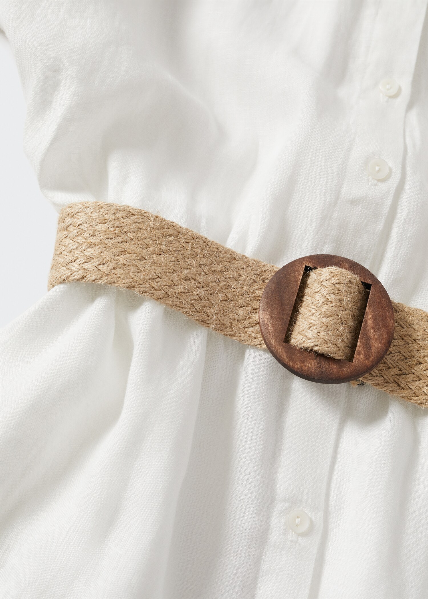 Vestido camisero 100% lino - Detalle del artículo 8