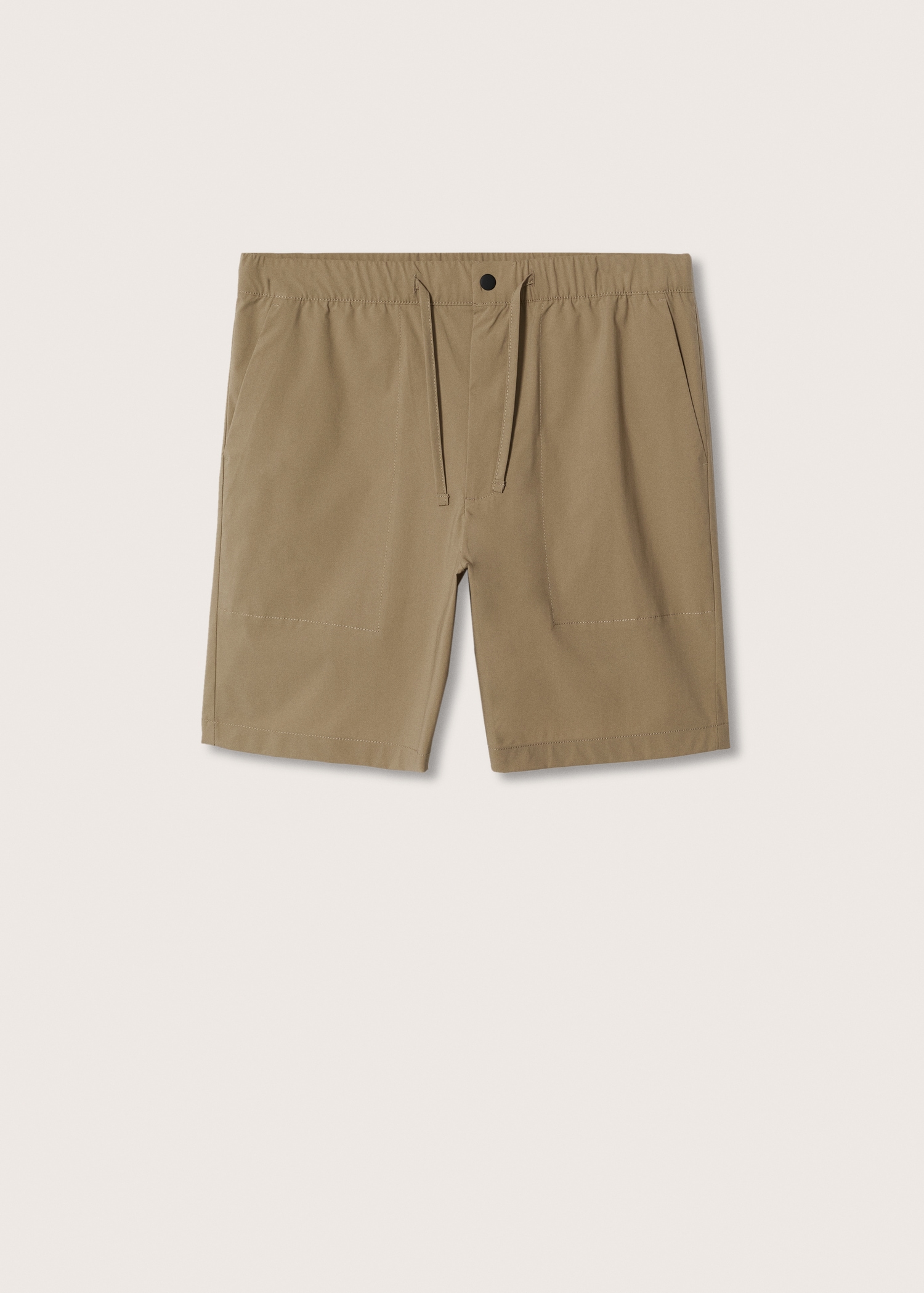 Elastic waist Bermuda shorts - Article without model