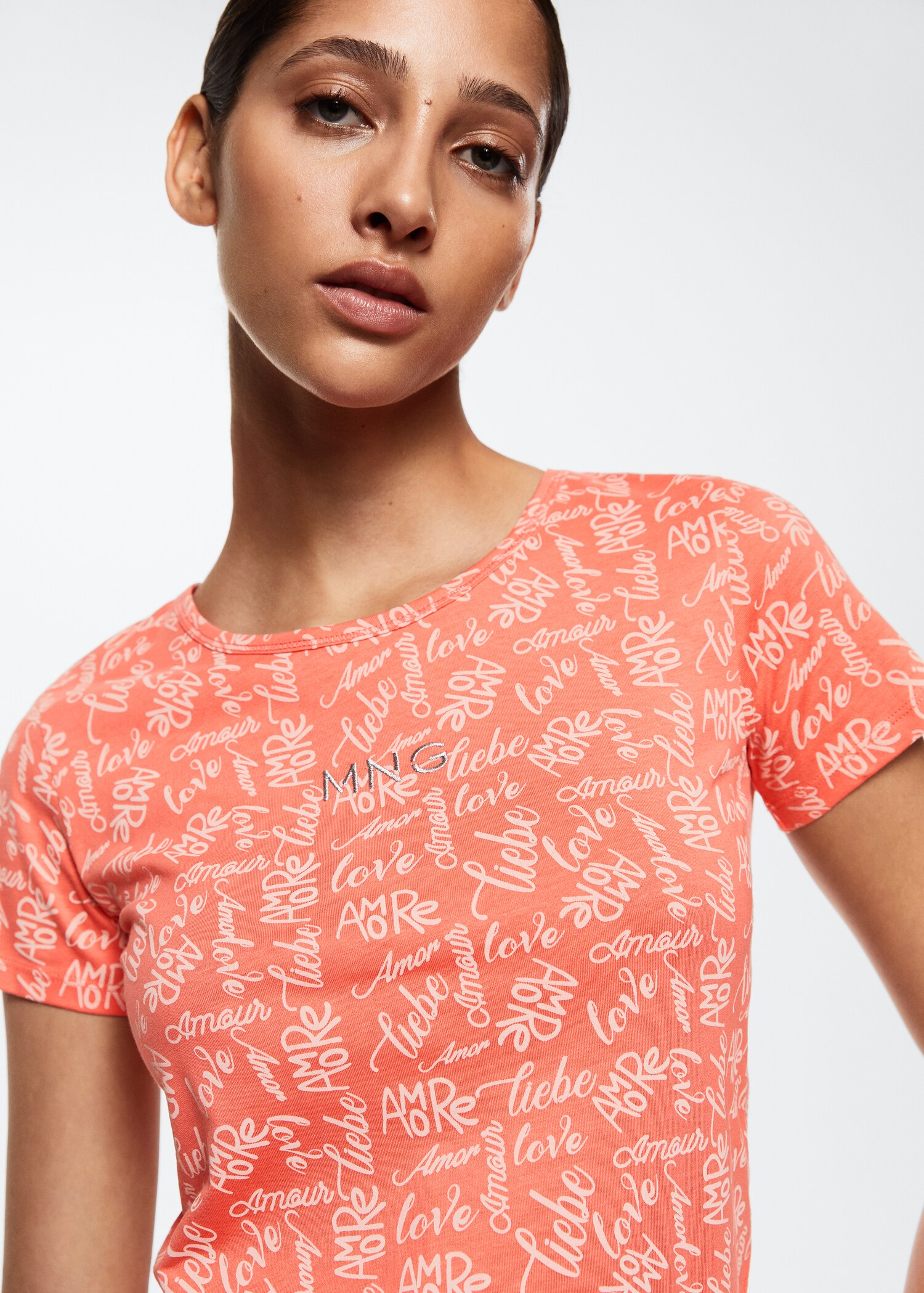 Bedrucktes Baumwoll-T-Shirt - Detail des Artikels 1