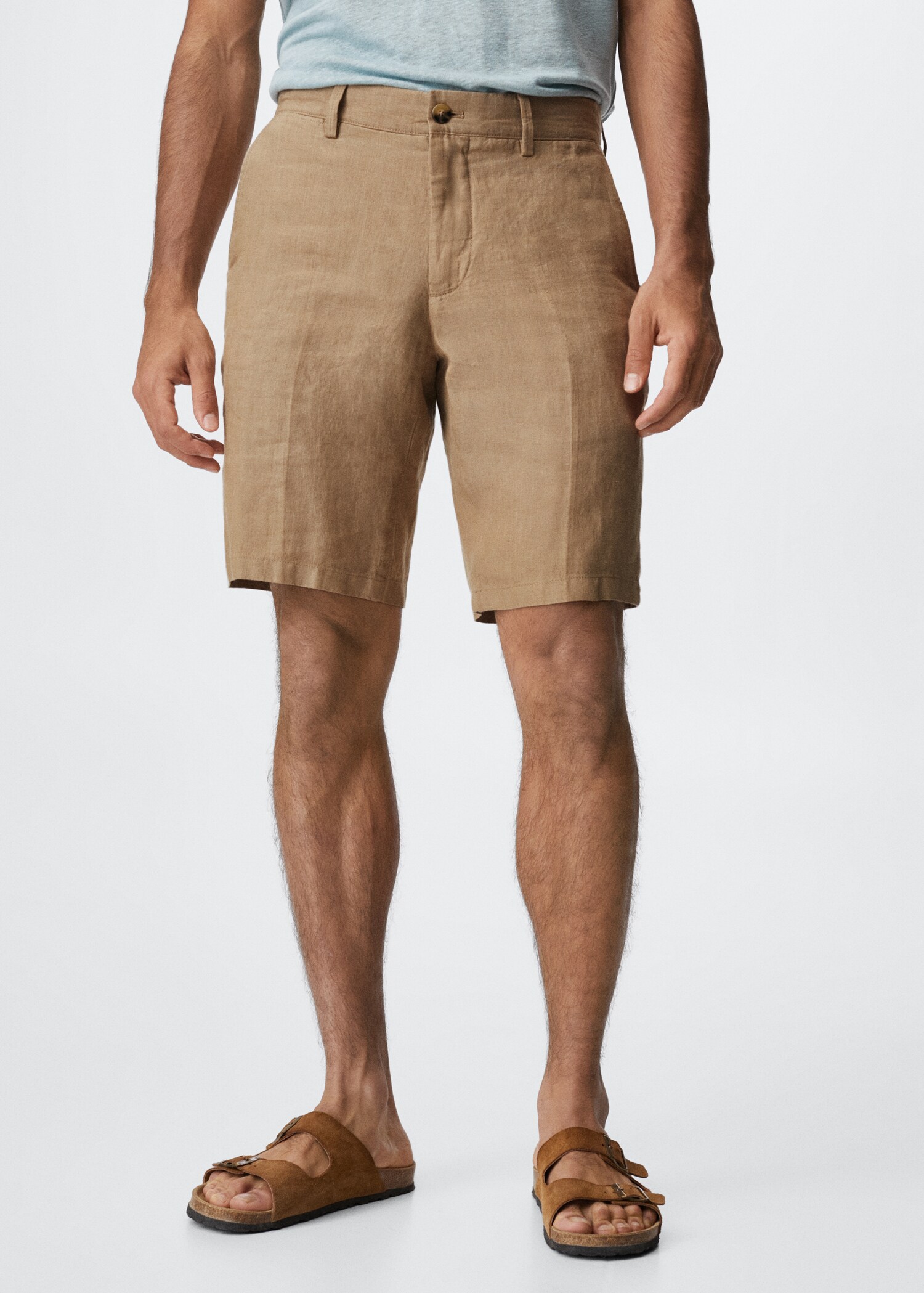 100% linen shorts - Medium plane
