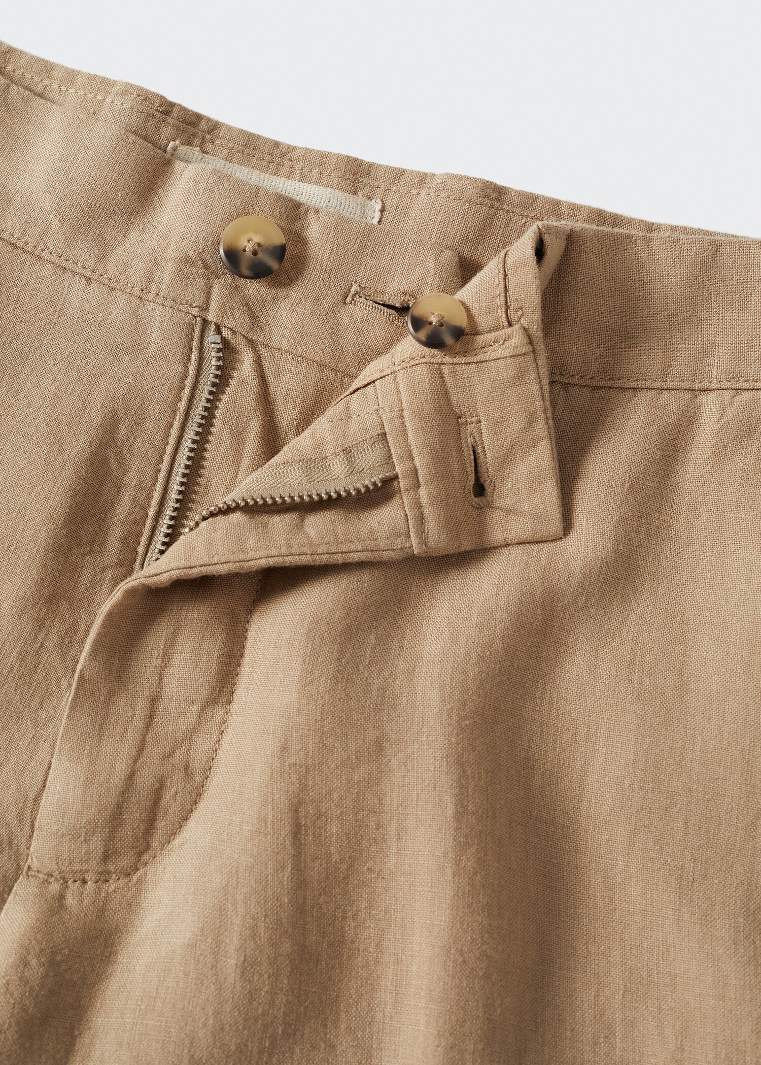 100% linen shorts - Details of the article 8