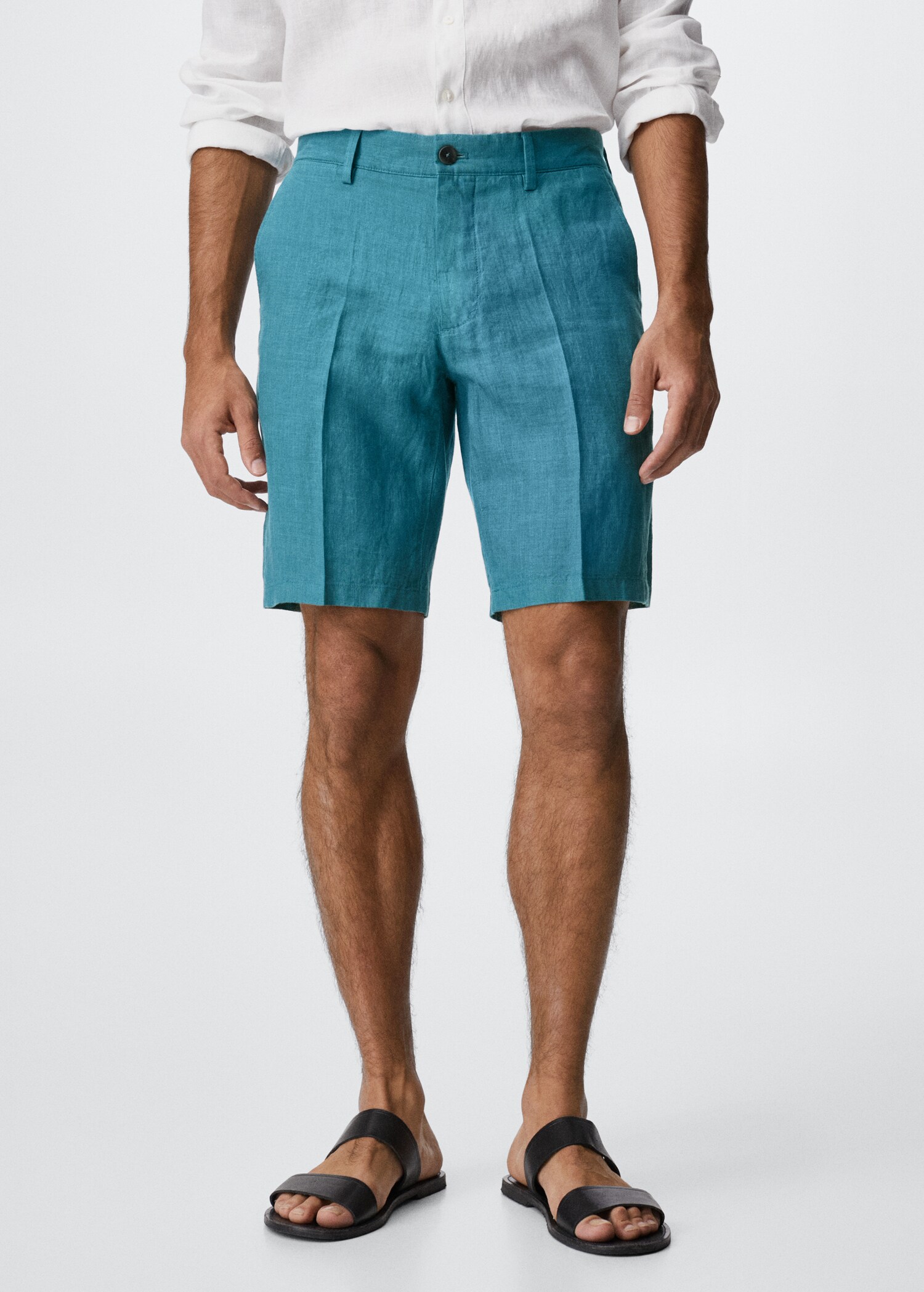 100% linen shorts - Medium plane