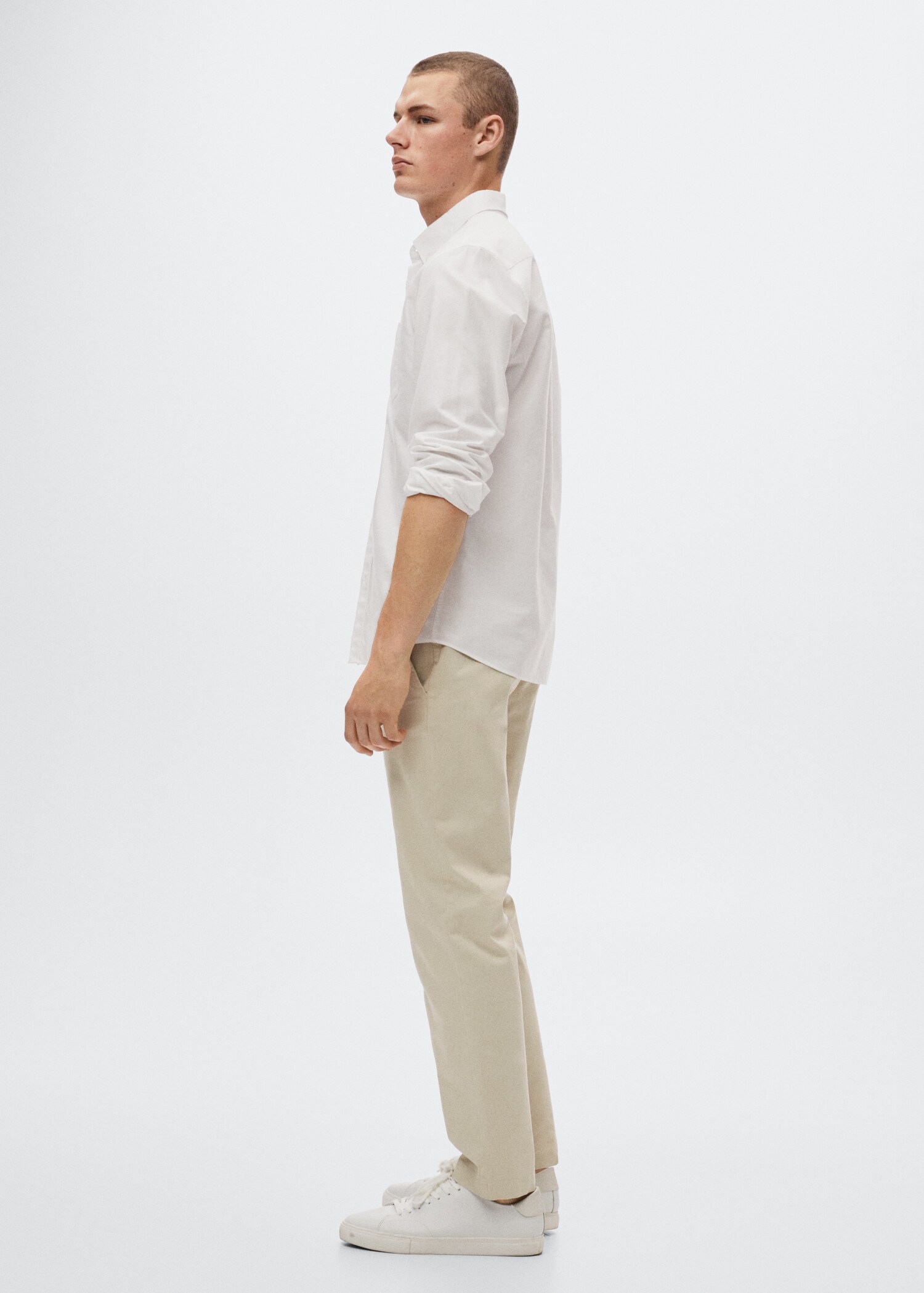 Cotton tapered crop pants - Details of the article 2